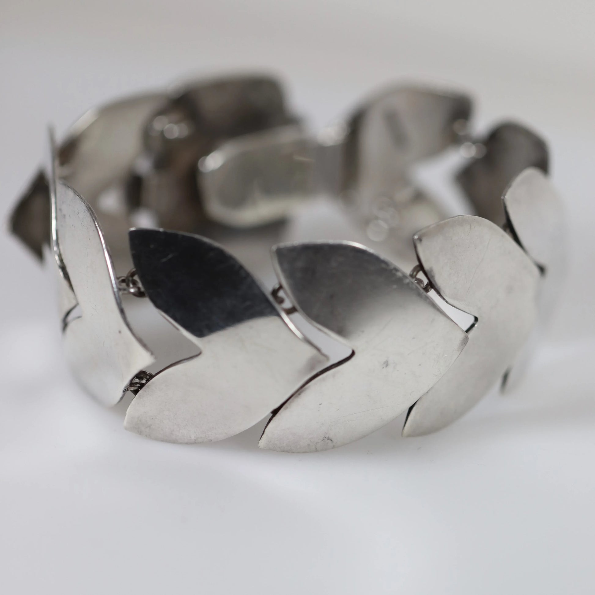 SOLD OUT: Vintage Fred Davis Taxco Silver Mexican Jewelry | Handcrafted Amethyst Link Bracelet - Carmel Fine Silver Jewelry
