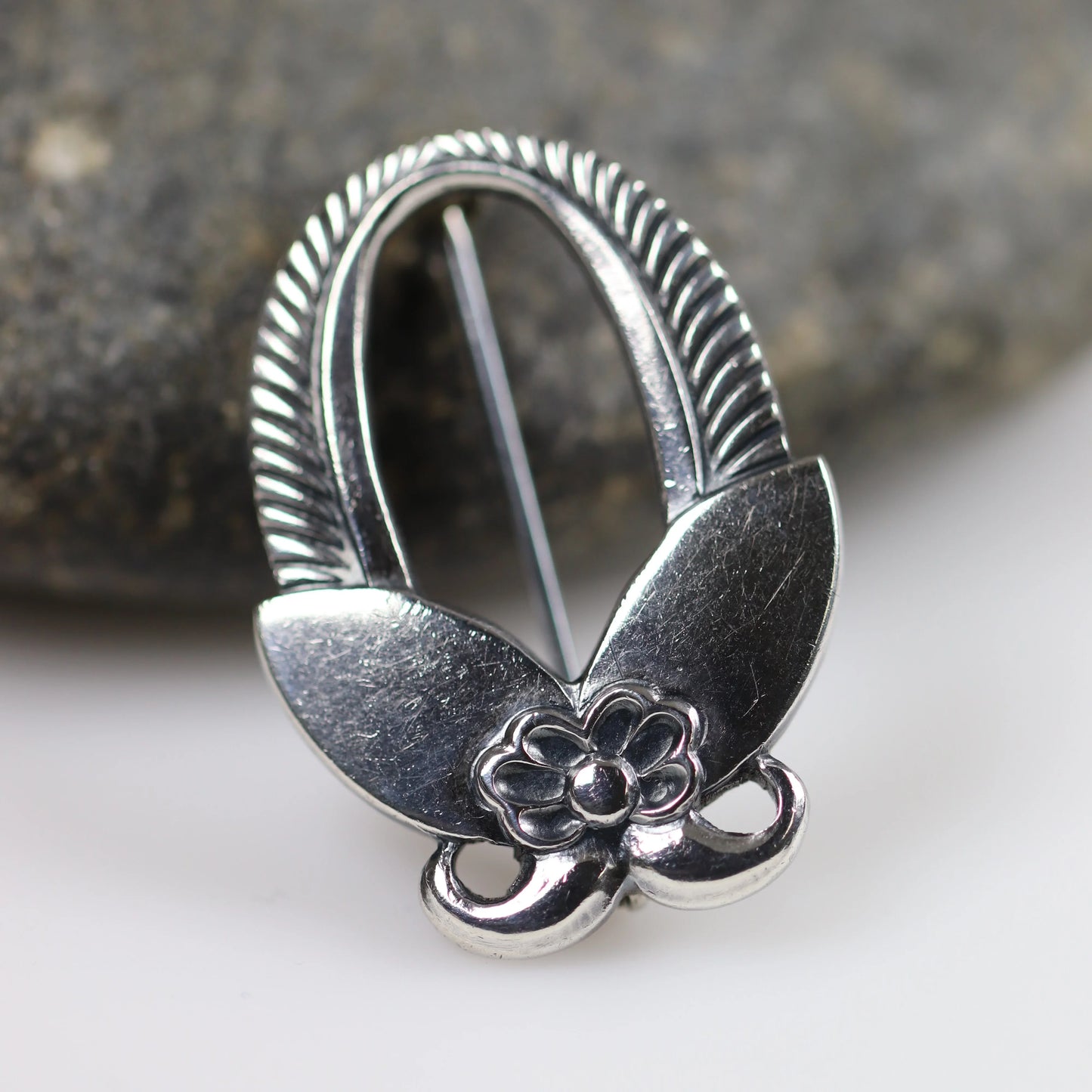 SOLD OUT: Vintage Georg Jensen Jewelry | Albertus Catcus Brooch USA - Carmel Fine Silver Jewelry