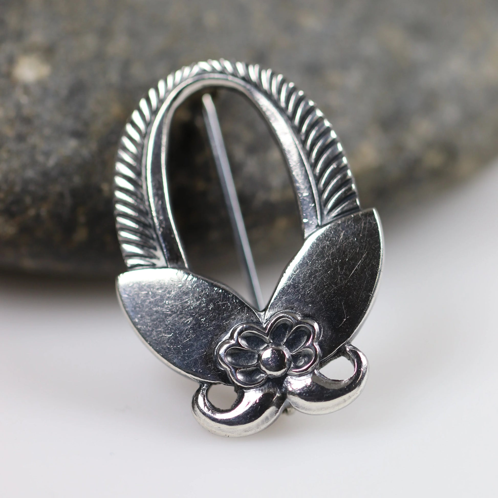 SOLD OUT: Vintage Georg Jensen Jewelry | Albertus Catcus Brooch USA - Carmel Fine Silver Jewelry