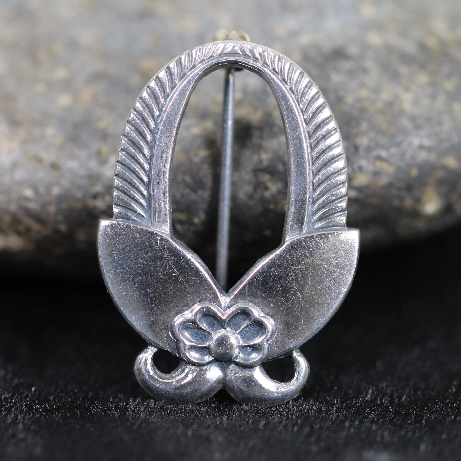 SOLD OUT: Vintage Georg Jensen Jewelry | Albertus Catcus Brooch USA - Carmel Fine Silver Jewelry