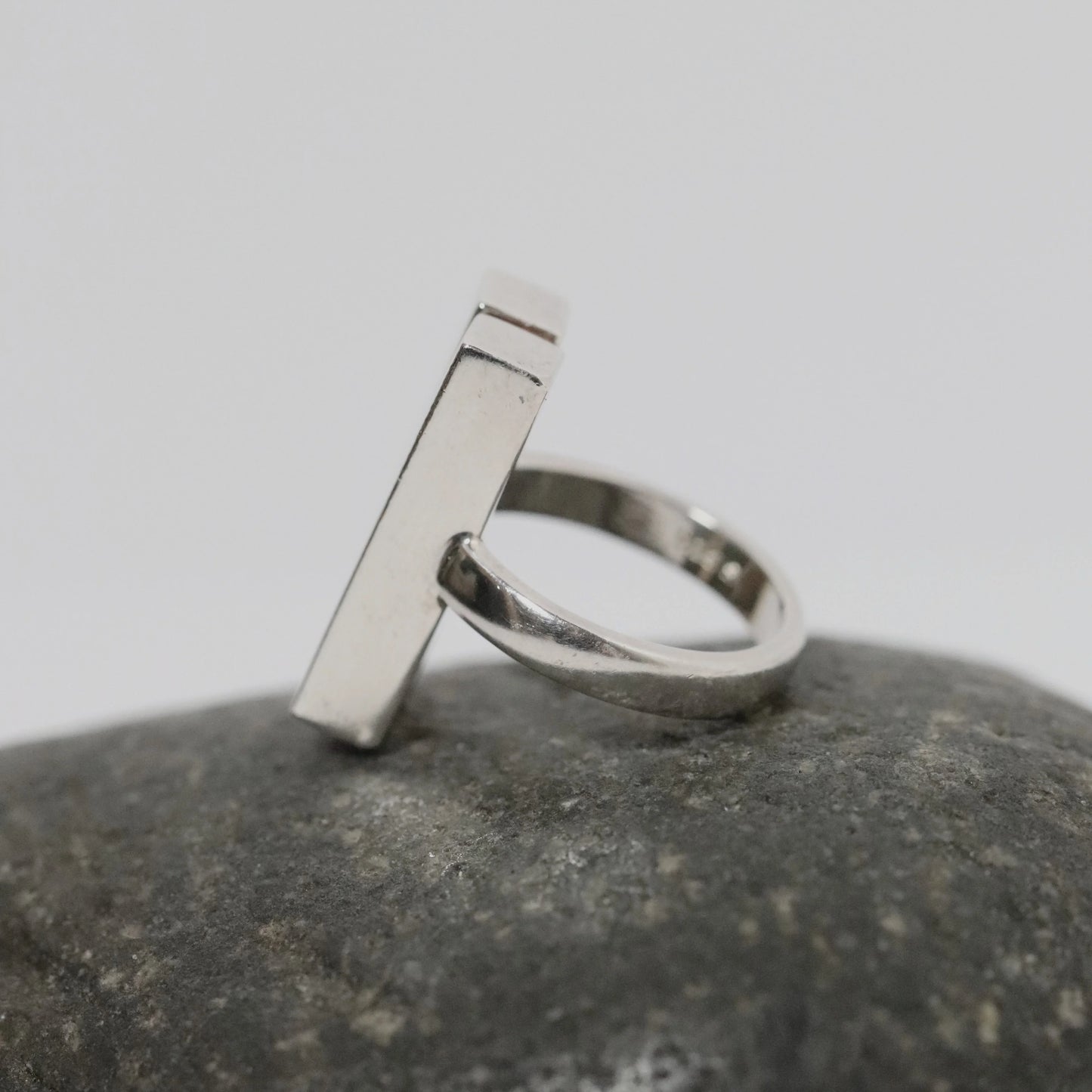 SOLD OUT: Vintage Georg Jensen Jewelry | Aria Two-Bar Modernist Ring 593A Denmark (US Size 6) - Carmel Fine Silver Jewelry