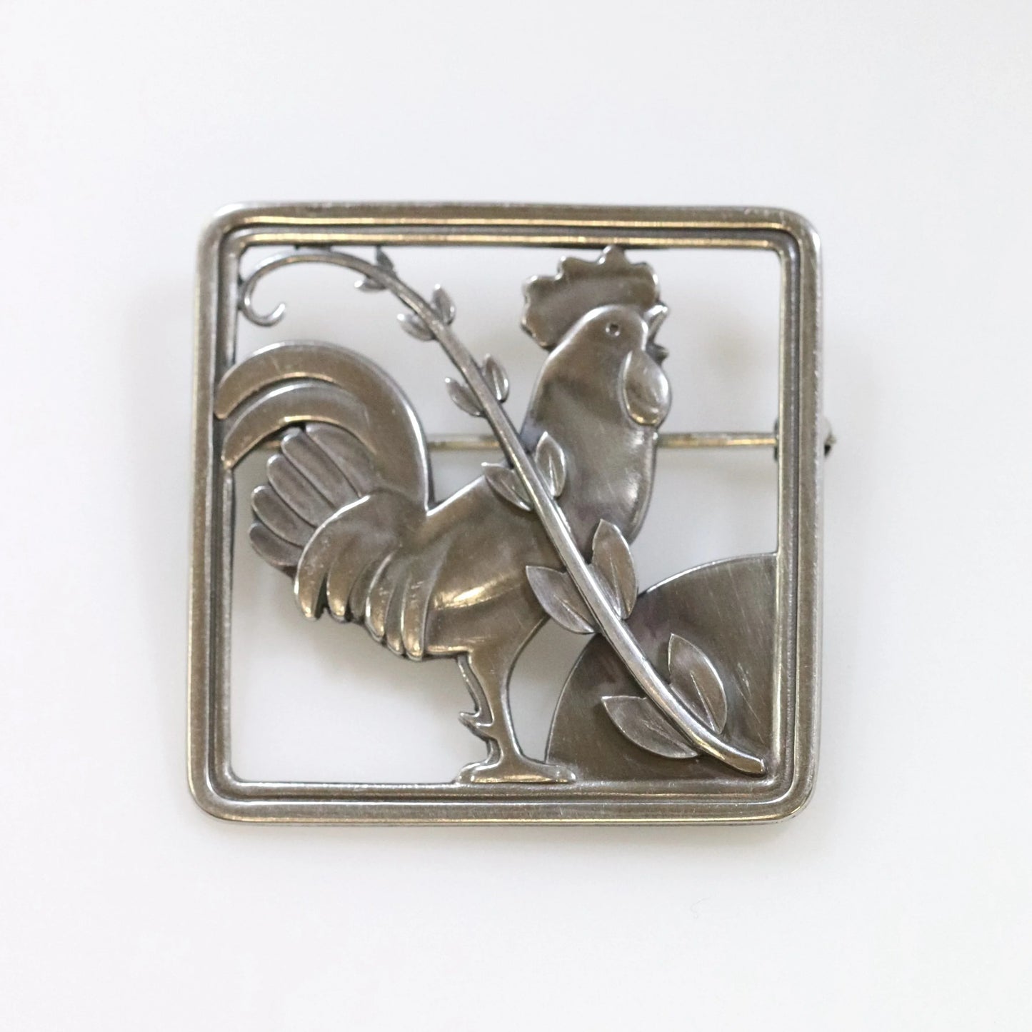 SOLD OUT: Vintage Georg Jensen Jewelry | Arno Malinowski Rooster Brooch 276 - Carmel Fine Silver Jewelry