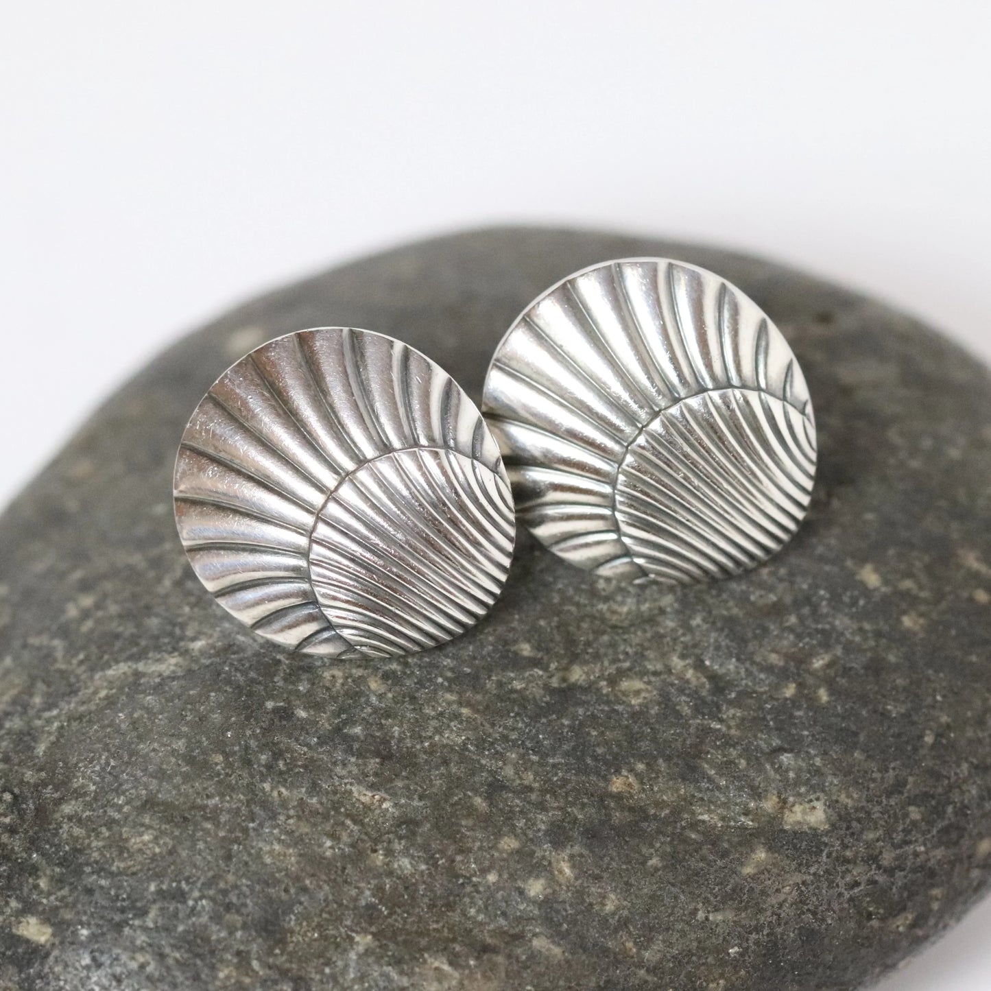 SOLD OUT: Vintage Georg Jensen Jewelry | Arno Malinowski Shell Earrings 107 Denmark - Carmel Fine Silver Jewelry