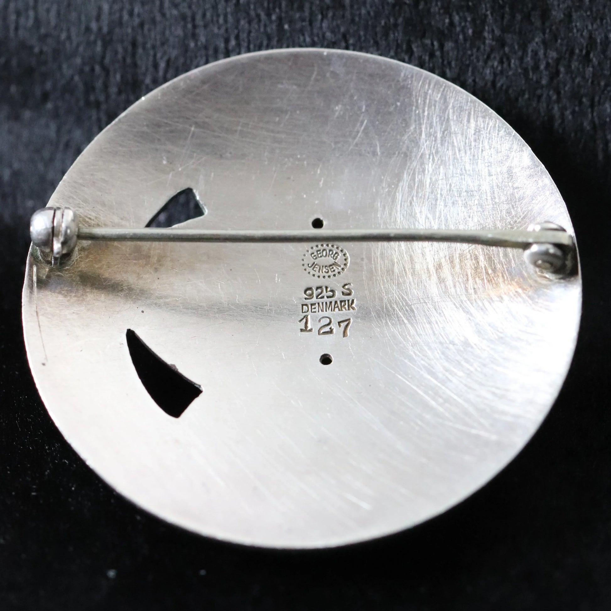 SOLD OUT: Vintage Georg Jensen Jewelry | Art Deco Foral Foliat Brooch 127 - Carmel Fine Silver Jewelry