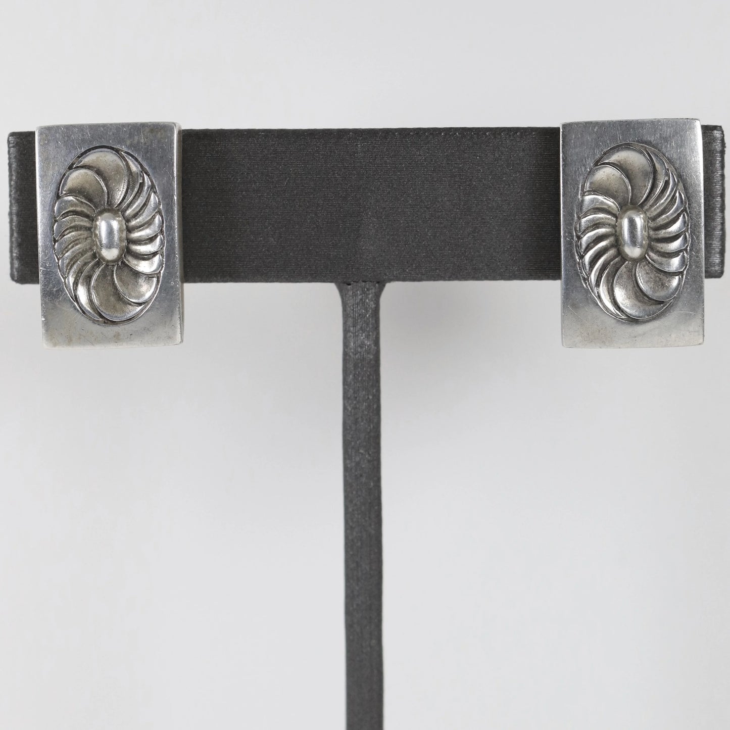 SOLD OUT: Vintage Georg Jensen Jewelry | Art Deco Geometric Earrings 56X New York - Carmel Fine Silver Jewelry
