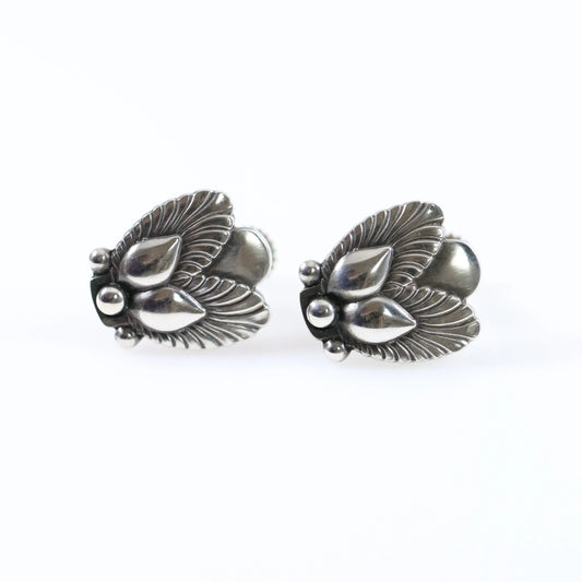 SOLD OUT: Vintage Georg Jensen Jewelry | Bittersweet Scewback Earrings 110 - Carmel Fine Silver Jewelry