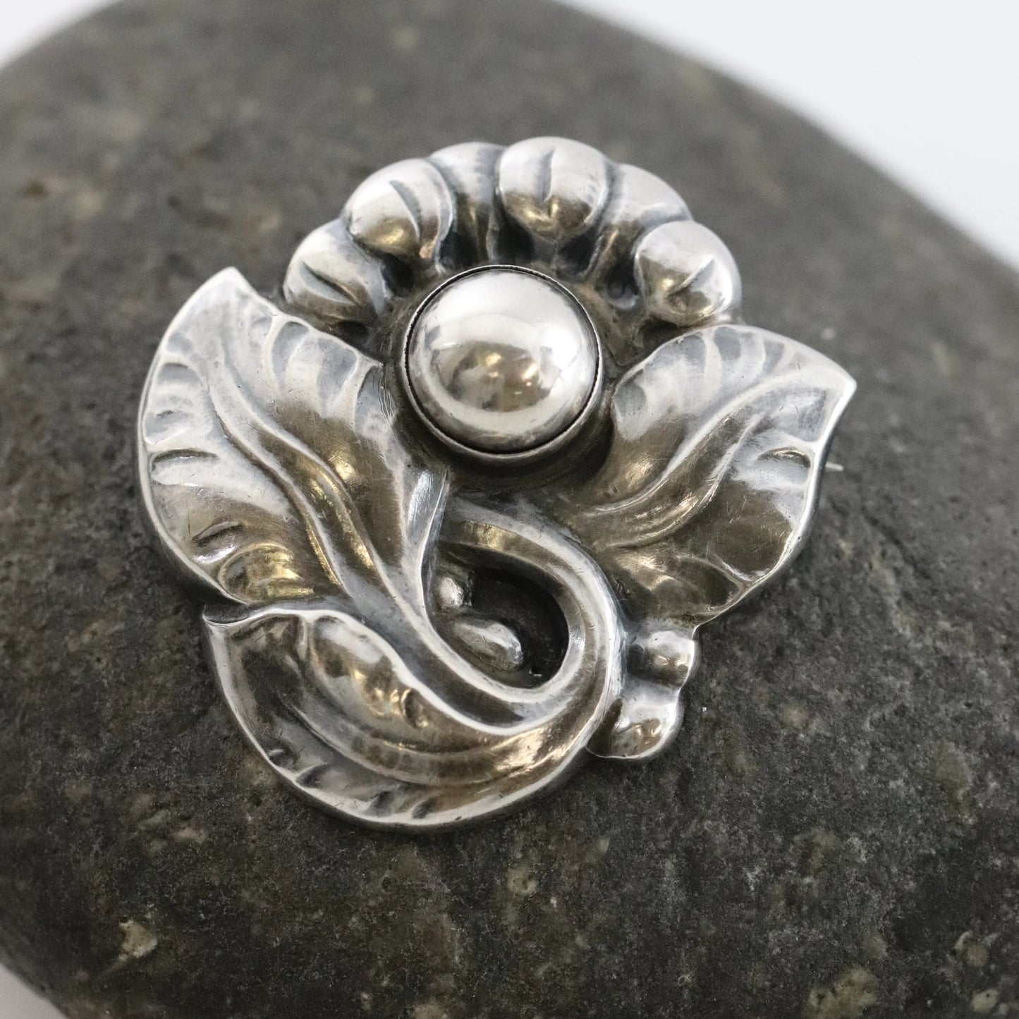SOLD OUT: Vintage Georg Jensen Jewelry | Floral Brooch 71 - Carmel Fine Silver Jewelry