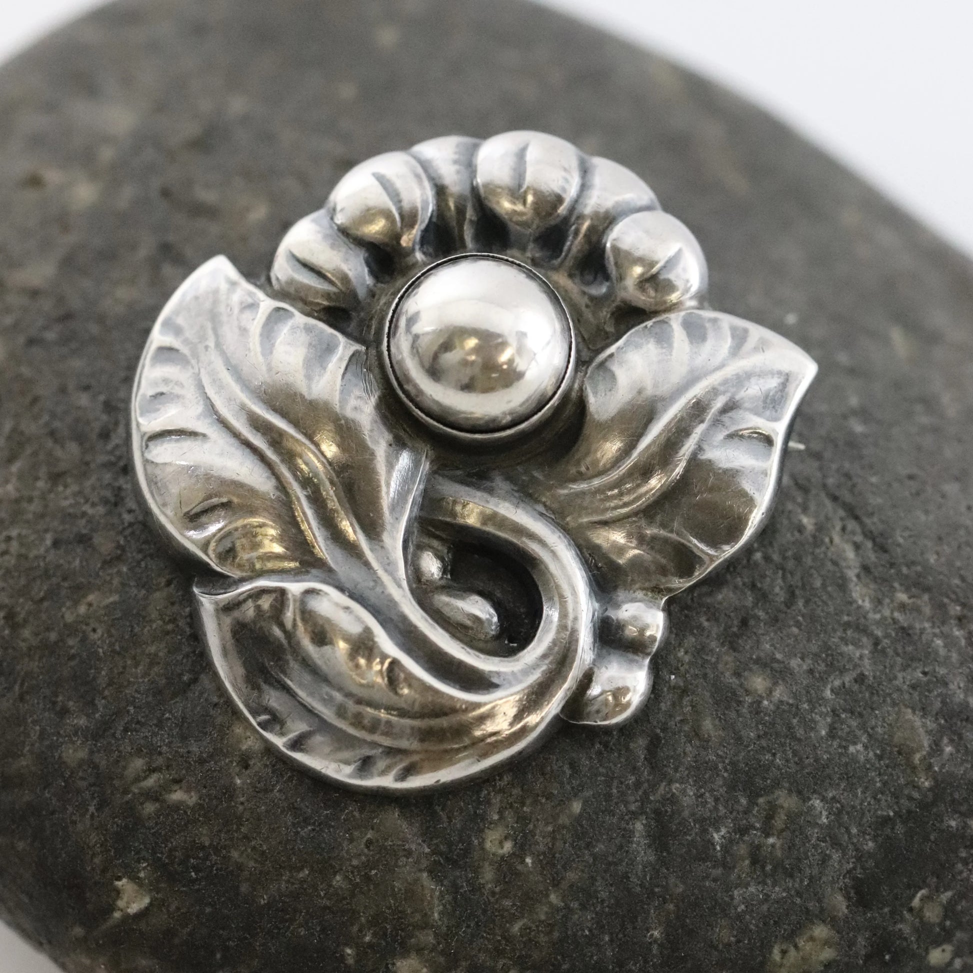 SOLD OUT: Vintage Georg Jensen Jewelry | Floral Brooch 71 - Carmel Fine Silver Jewelry