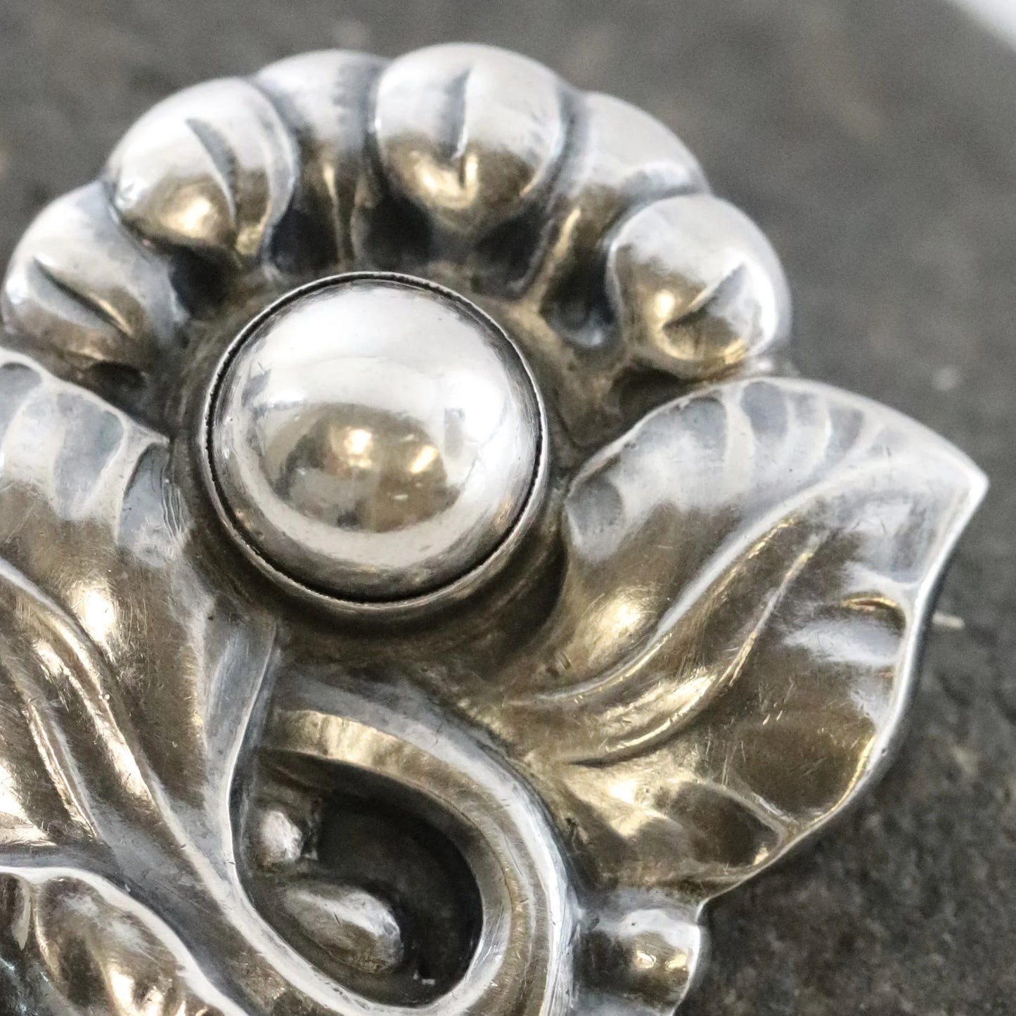 SOLD OUT: Vintage Georg Jensen Jewelry | Floral Brooch 71 - Carmel Fine Silver Jewelry