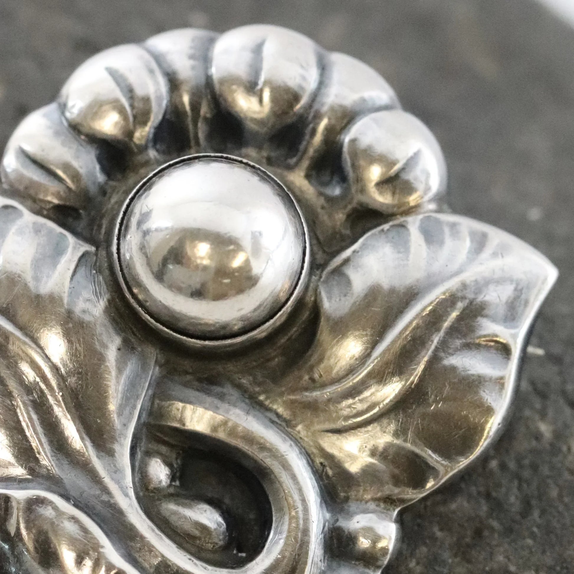 SOLD OUT: Vintage Georg Jensen Jewelry | Floral Brooch 71 - Carmel Fine Silver Jewelry