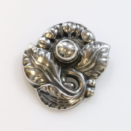 SOLD OUT: Vintage Georg Jensen Jewelry | Floral Brooch 71 - Carmel FSJ