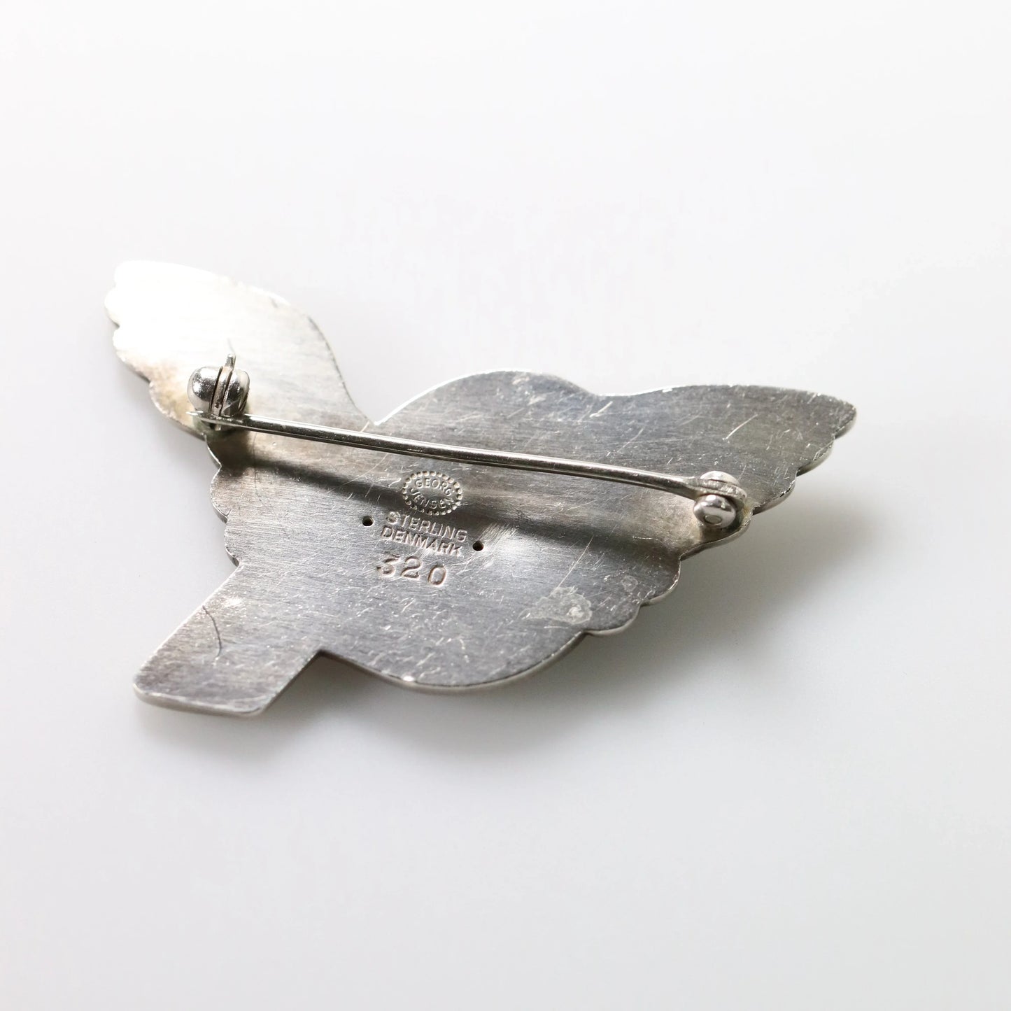 SOLD OUT: Vintage Georg Jensen Jewelry | Flying Chubby Bird Brooch 320 - Carmel Fine Silver Jewelry