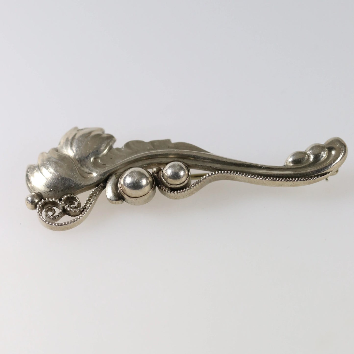 SOLD OUT: Vintage Georg Jensen Jewelry | Foliat Art Nouveau Brooch 181 - Carmel Fine Silver Jewelry