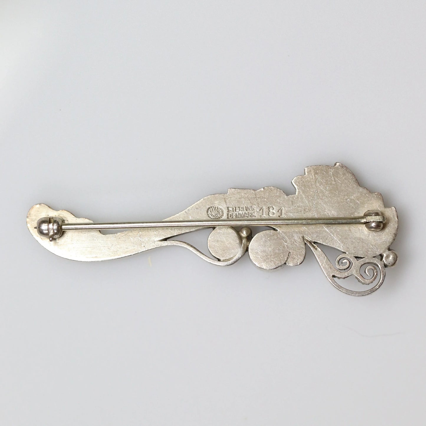SOLD OUT: Vintage Georg Jensen Jewelry | Foliat Art Nouveau Brooch 181 - Carmel Fine Silver Jewelry