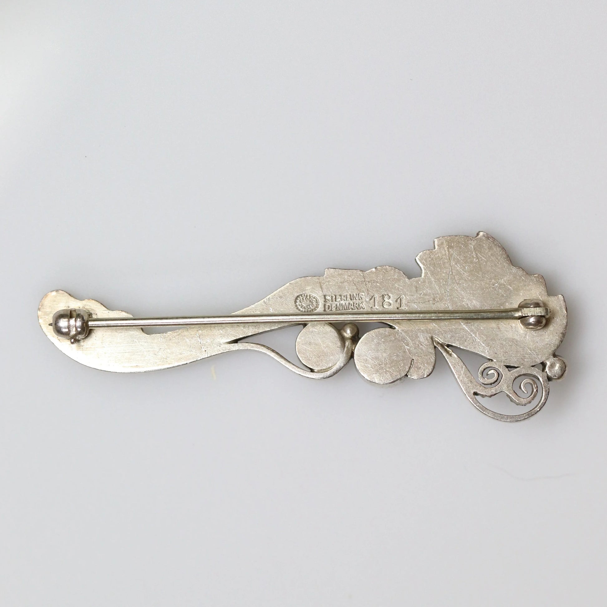 SOLD OUT: Vintage Georg Jensen Jewelry | Foliat Art Nouveau Brooch 181 - Carmel Fine Silver Jewelry