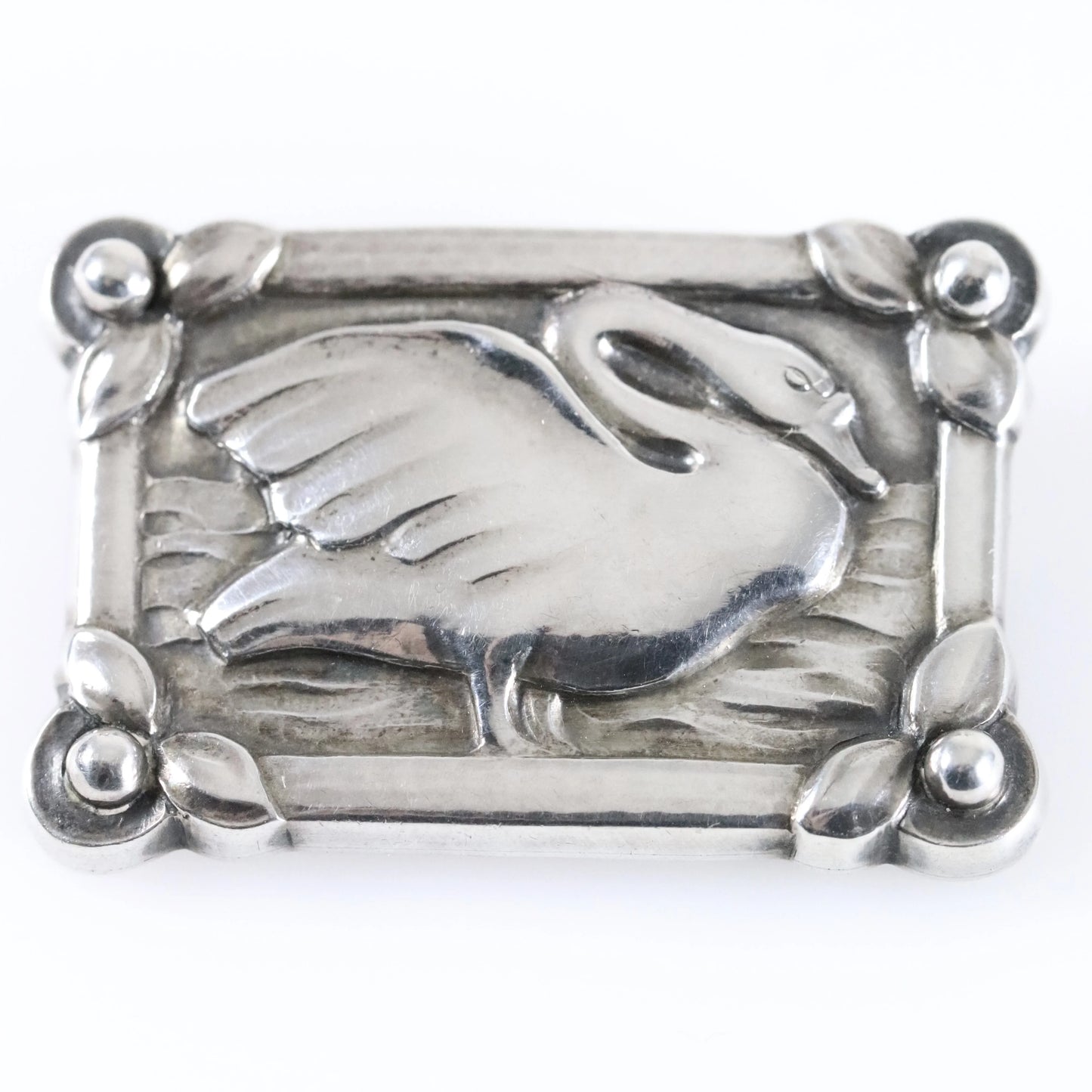 SOLD OUT: Vintage Georg Jensen Jewelry | Georg Jensen Swan Brooch 213A Denmark - Carmel Fine Silver Jewelry