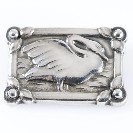 SOLD OUT: Vintage Georg Jensen Jewelry | Georg Jensen Swan Brooch 213A Denmark - Carmel Fine Silver Jewelry