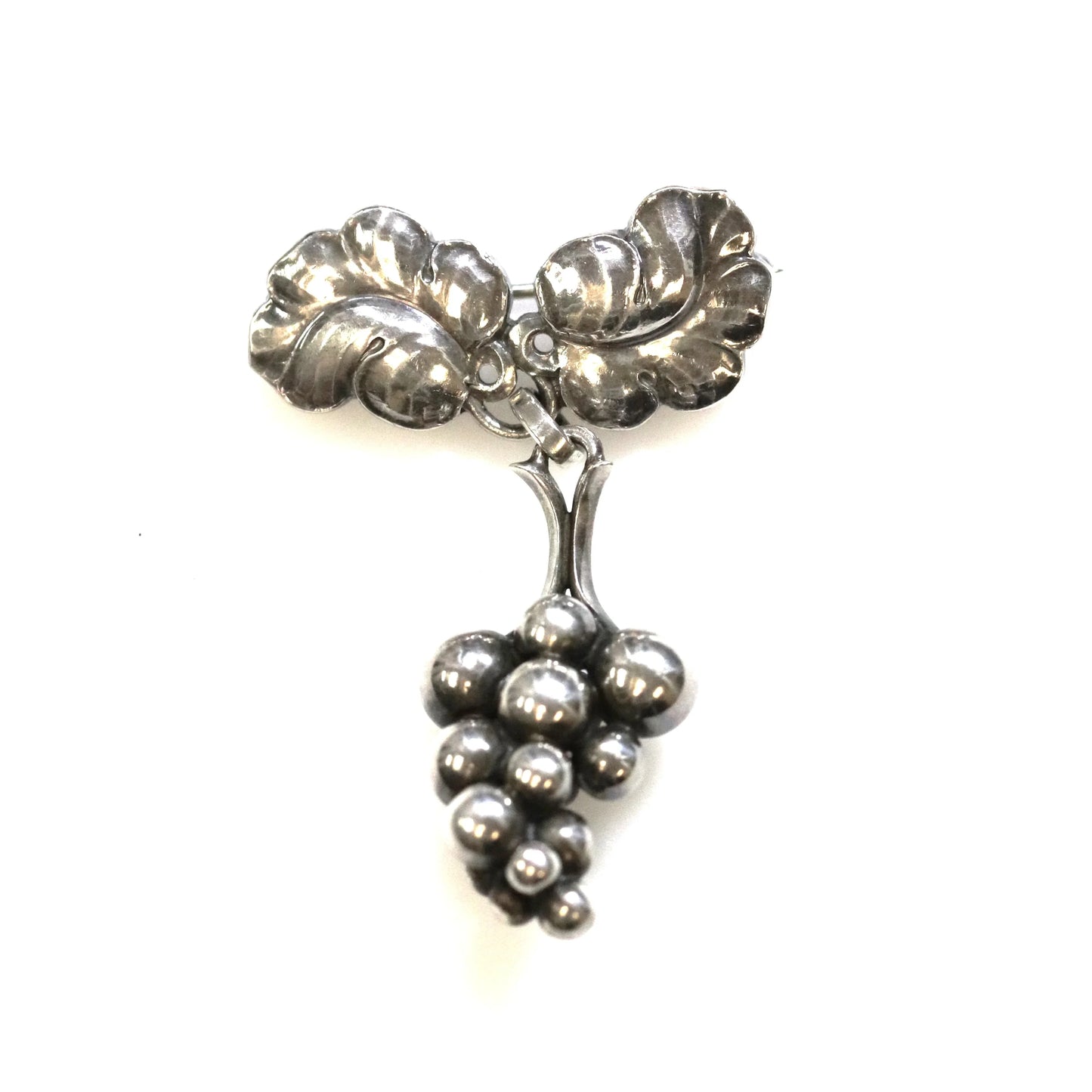 SOLD OUT: Vintage Georg Jensen Jewelry | Grape Bunch Brooch 217A Denmark - Carmel Fine Silver Jewelry