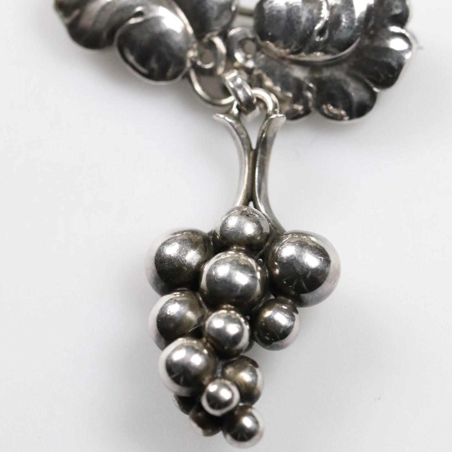 SOLD OUT: Vintage Georg Jensen Jewelry | Grape Bunch Brooch 217A Denmark - Carmel Fine Silver Jewelry
