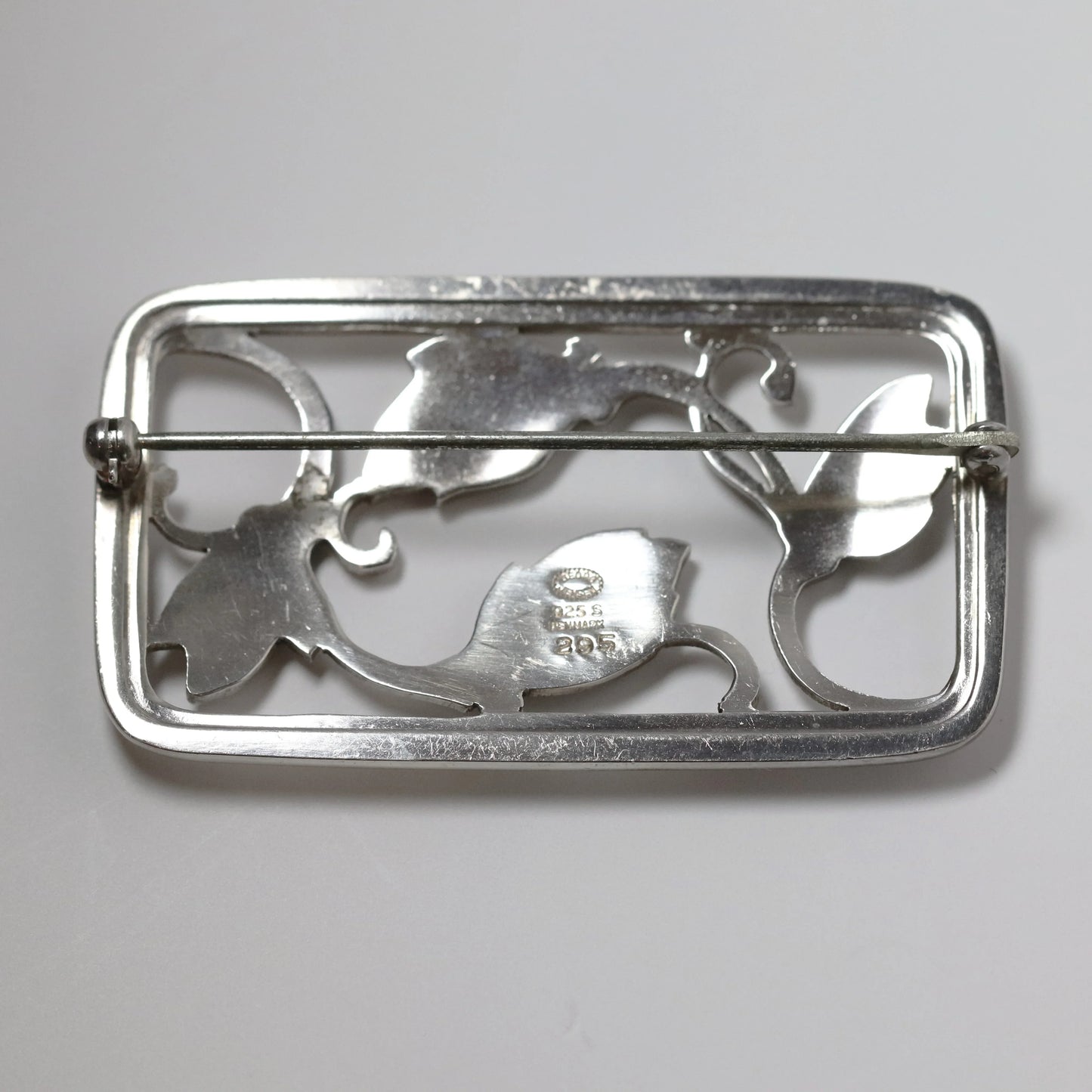 SOLD OUT: Vintage Georg Jensen Jewelry | Harald Nielsen Floral Brooch 295 Denmark - Carmel Fine Silver Jewelry
