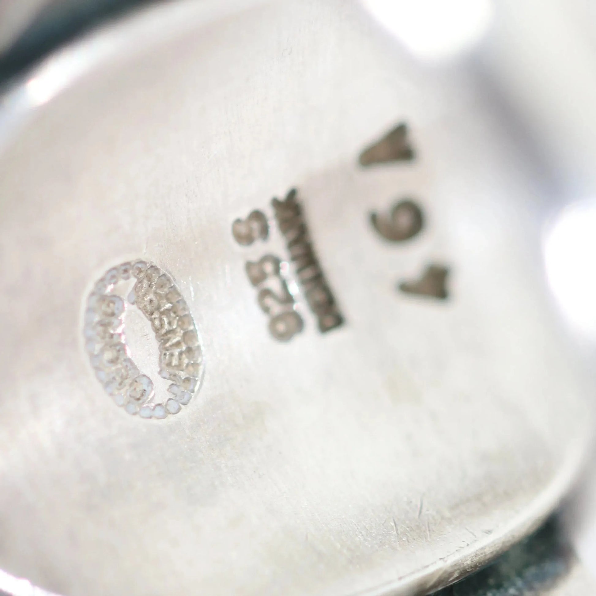 SOLD OUT: Vintage Georg Jensen Jewelry | Harald Nielsen Hematite Ring 46A Denmark (US 5 3/4) - Carmel Fine Silver Jewelry