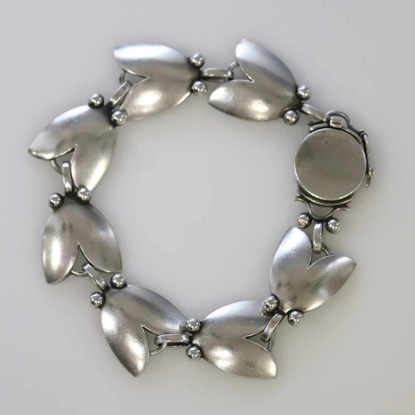 SOLD OUT: Vintage Georg Jensen Jewelry | Harald Nielsen Tulip Bracelet 93 - Carmel Fine Silver Jewelry