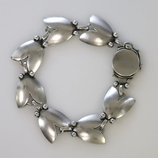 SOLD OUT: Vintage Georg Jensen Jewelry | Harald Nielsen Tulip Bracelet 93 - Carmel Fine Silver Jewelry