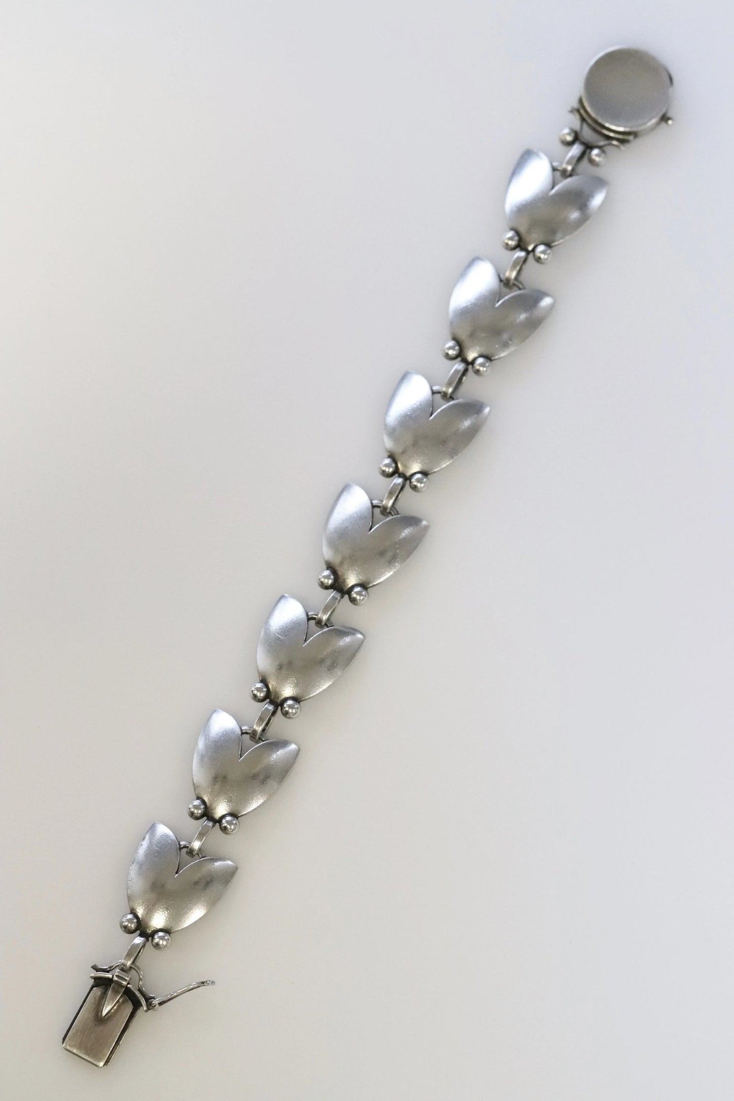 SOLD OUT: Vintage Georg Jensen Jewelry | Harald Nielsen Tulip Bracelet 93 - Carmel Fine Silver Jewelry