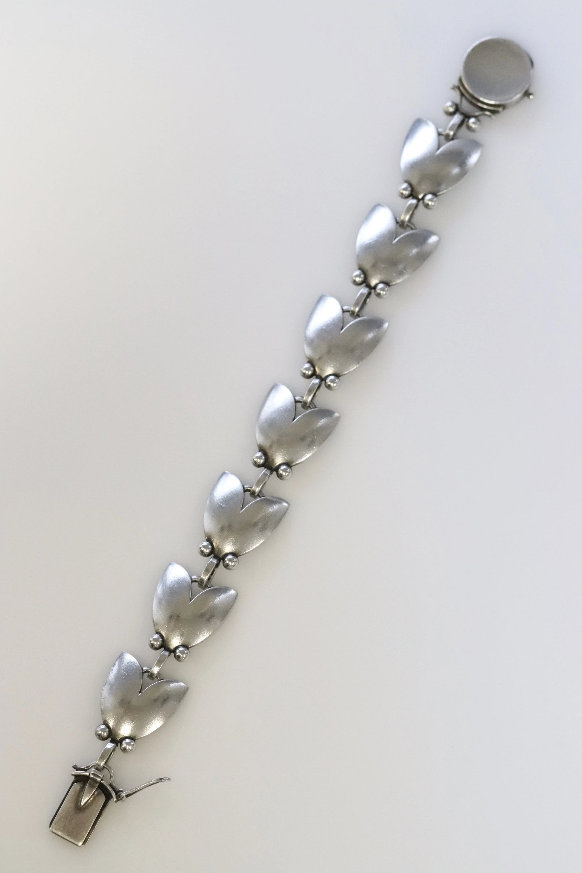 SOLD OUT: Vintage Georg Jensen Jewelry | Harald Nielsen Tulip Bracelet 93 - Carmel Fine Silver Jewelry