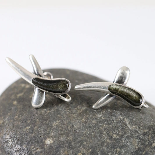 SOLD OUT: Vintage Georg Jensen Jewelry | Henning Koppel Abstract Pin 321 - Carmel Fine Silver Jewelry