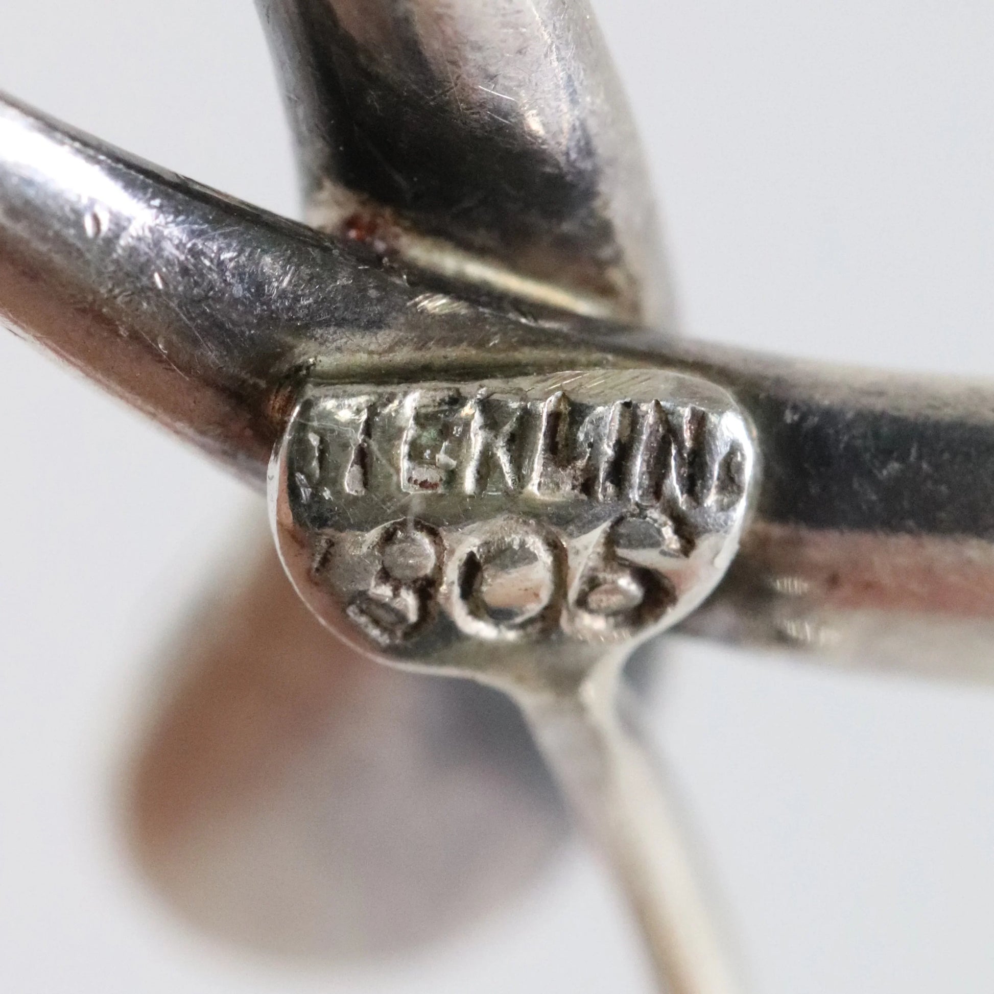 SOLD OUT: Vintage Georg Jensen Jewelry | Henning Koppel Abstract Pin 321 - Carmel Fine Silver Jewelry