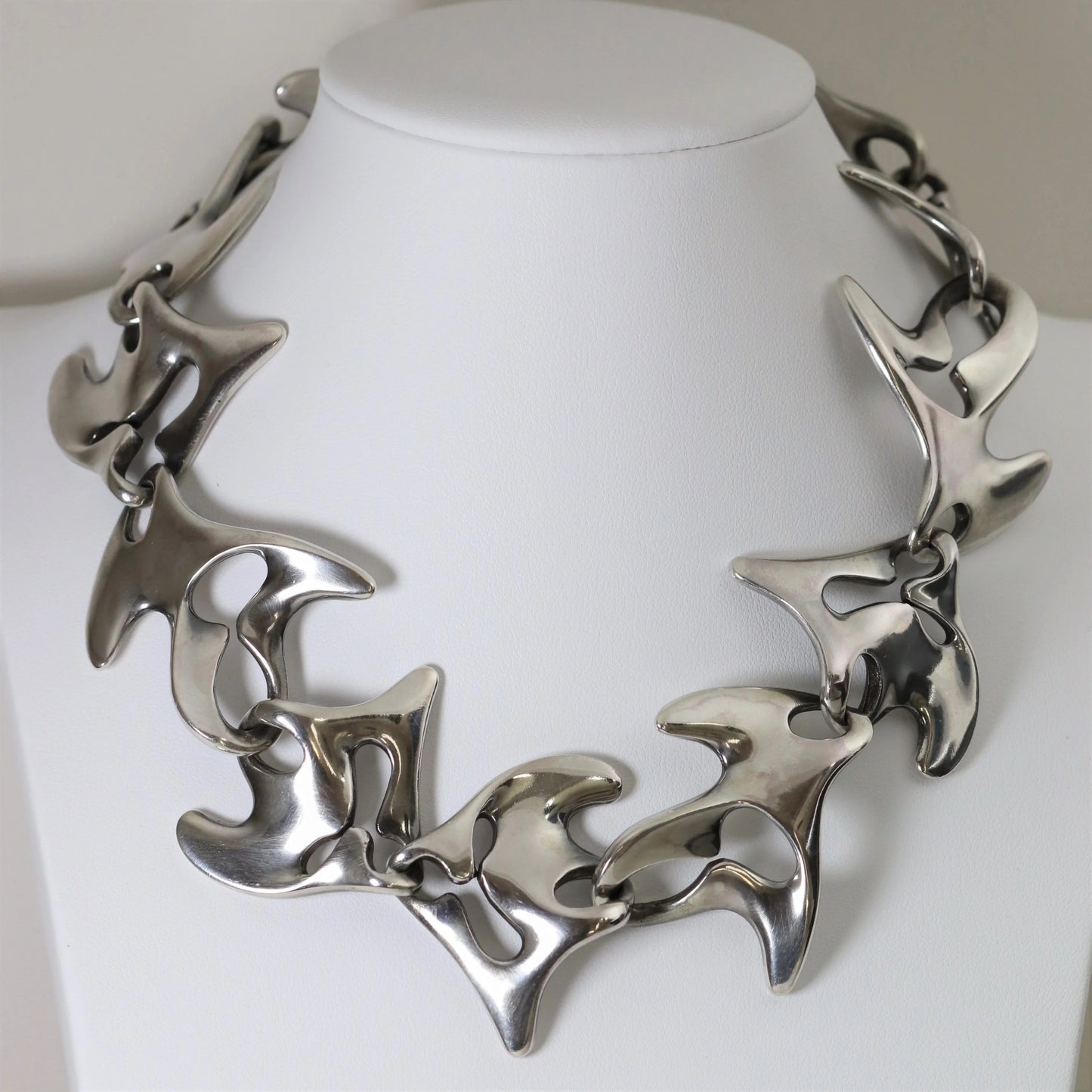 SOLD OUT: Vintage Georg Jensen Jewelry | Henning Koppel Heavy Splash Necklace 89 - Carmel Fine Silver Jewelry