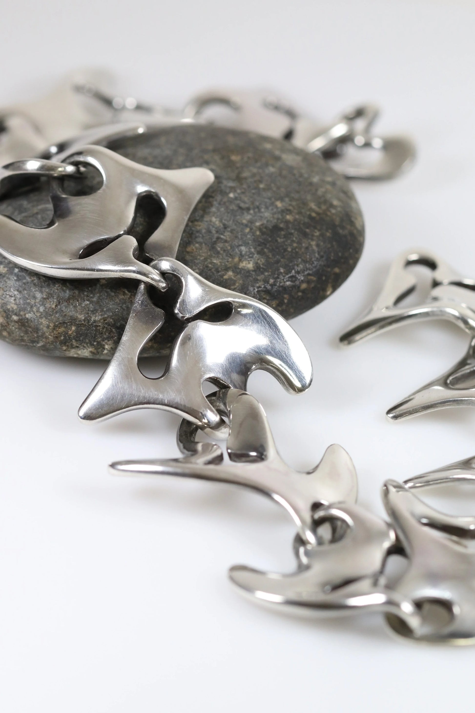 SOLD OUT: Vintage Georg Jensen Jewelry | Henning Koppel Heavy Splash Necklace 89 - Carmel Fine Silver Jewelry