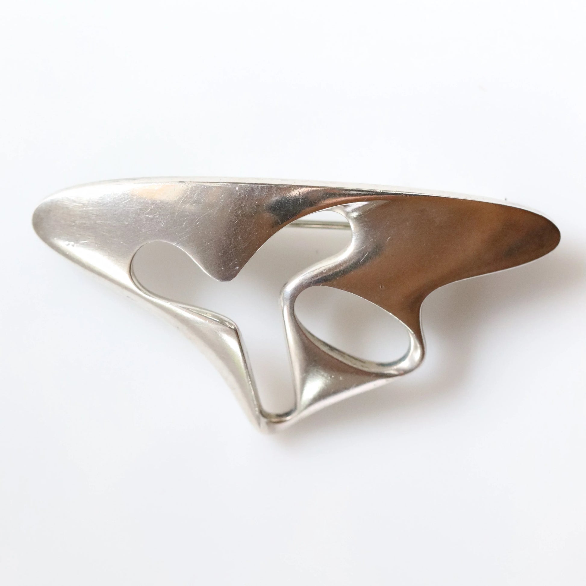 SOLD OUT: Vintage Georg Jensen Jewelry | Henning Koppel Modernist Abstract Brooch 325 - Carmel Fine Silver Jewelry