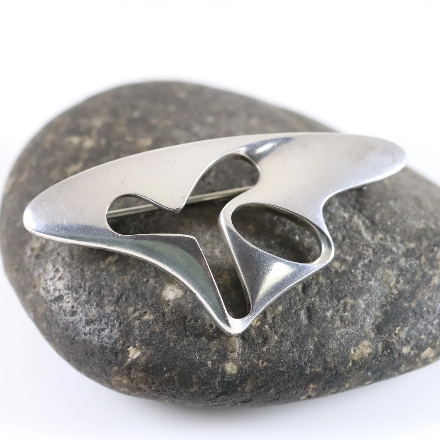 SOLD OUT: Vintage Georg Jensen Jewelry | Henning Koppel Modernist Abstract Brooch 325 - Carmel Fine Silver Jewelry
