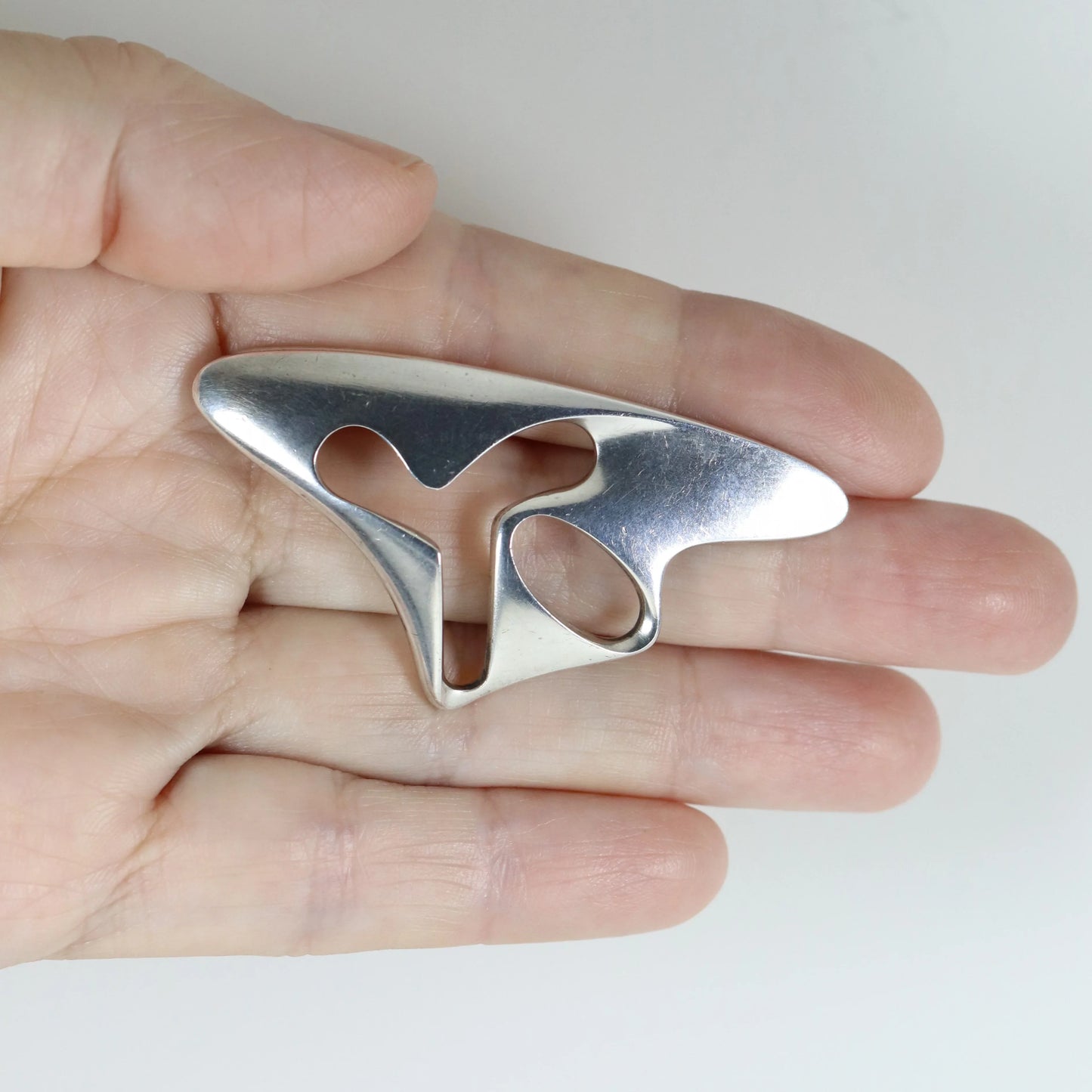 SOLD OUT: Vintage Georg Jensen Jewelry | Henning Koppel Modernist Abstract Brooch 325 - Carmel Fine Silver Jewelry