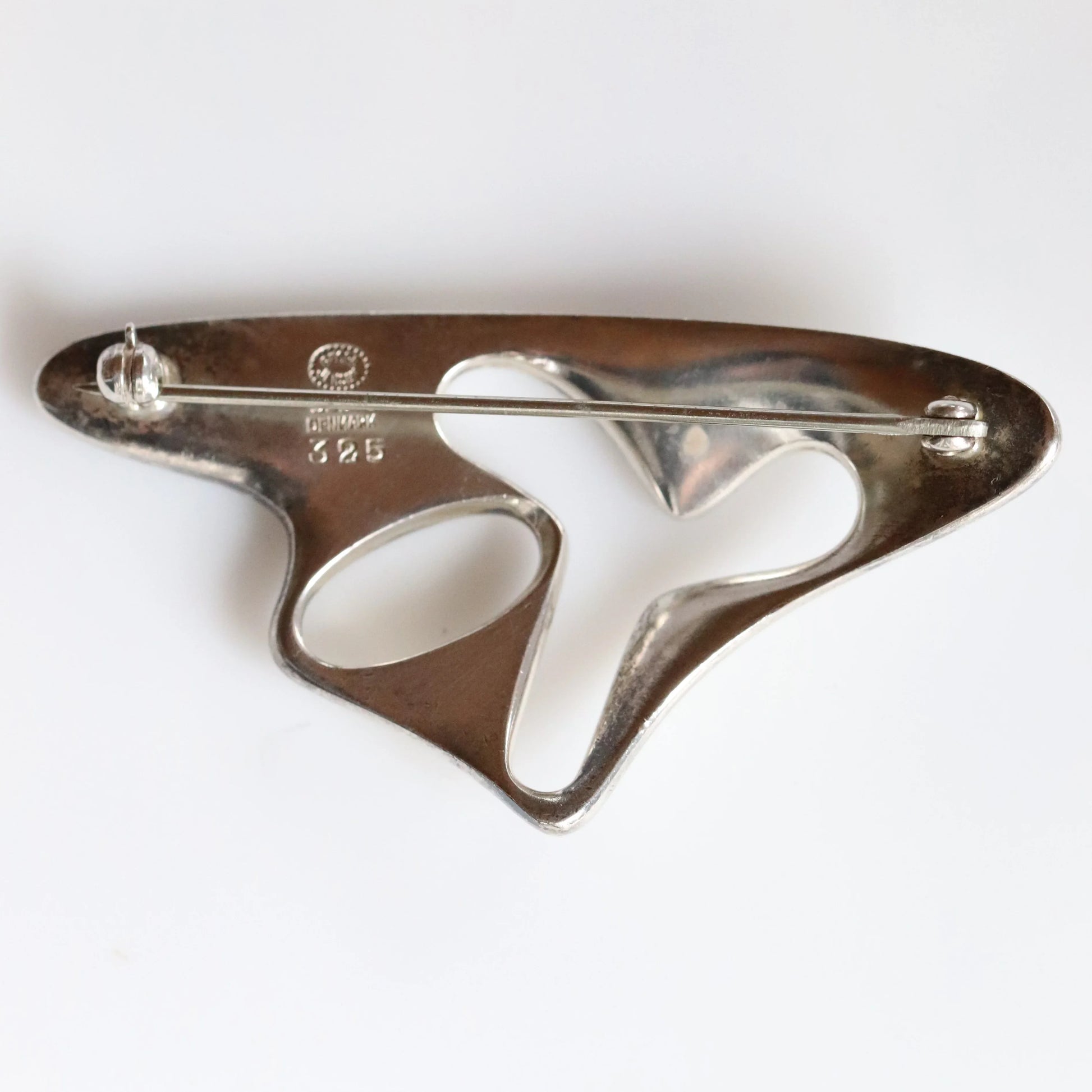 SOLD OUT: Vintage Georg Jensen Jewelry | Henning Koppel Modernist Abstract Brooch 325 - Carmel Fine Silver Jewelry