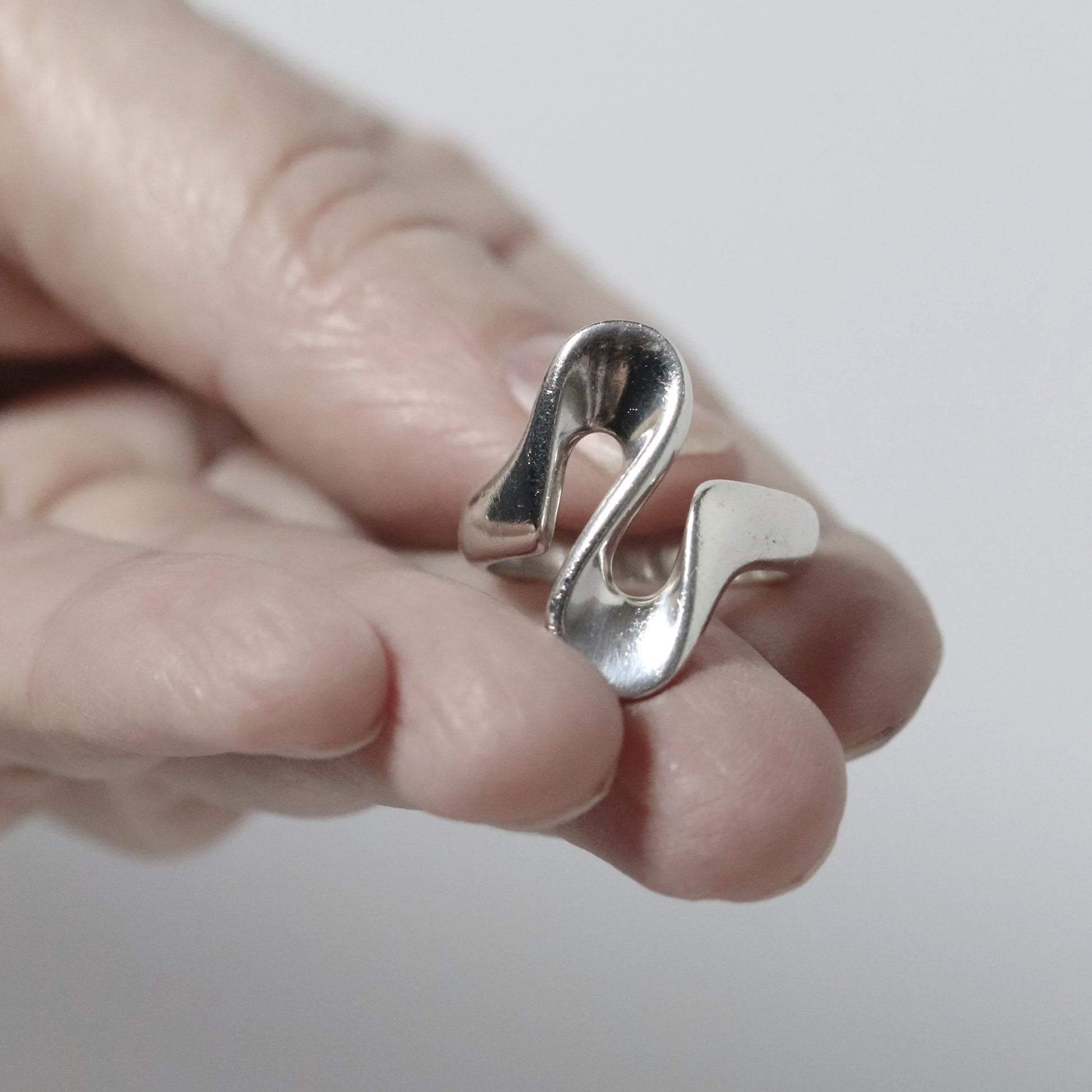 SOLD OUT: Vintage Georg Jensen Jewelry | Henning Koppel Whiplash Ring 221 Denmark - Carmel Fine Silver Jewelry