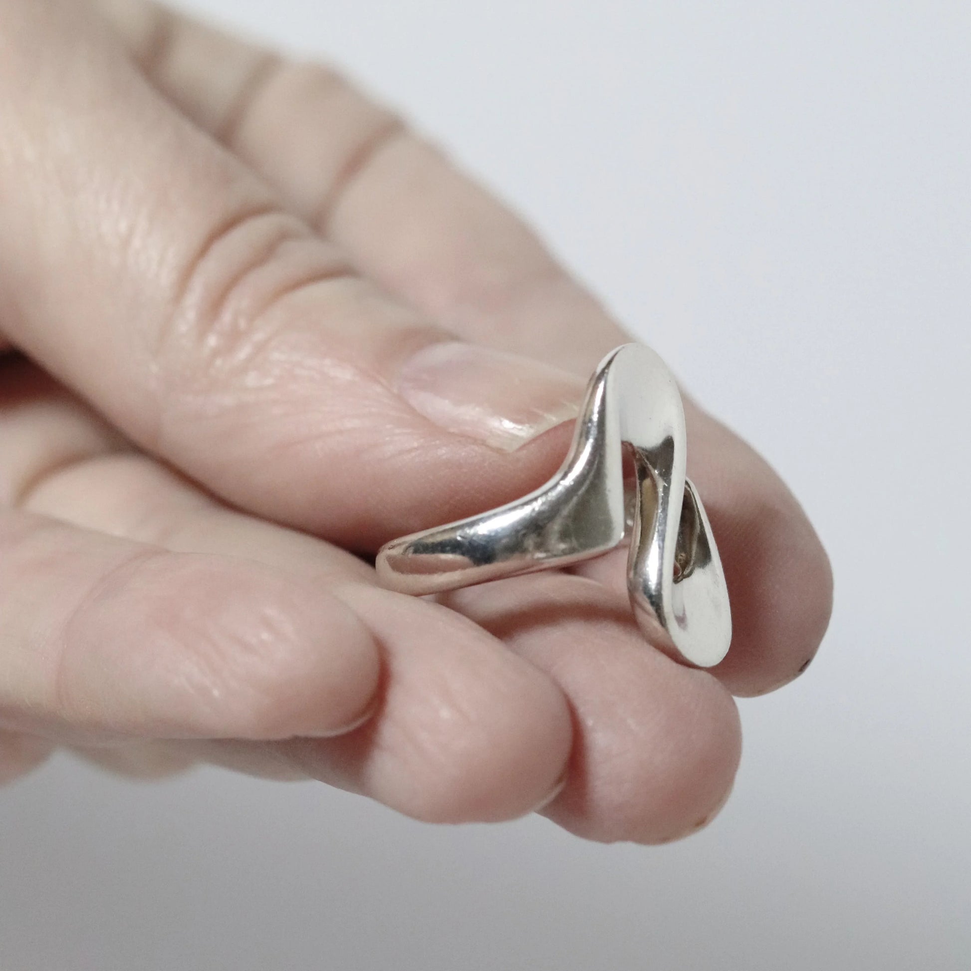SOLD OUT: Vintage Georg Jensen Jewelry | Henning Koppel Whiplash Ring 221 Denmark - Carmel Fine Silver Jewelry