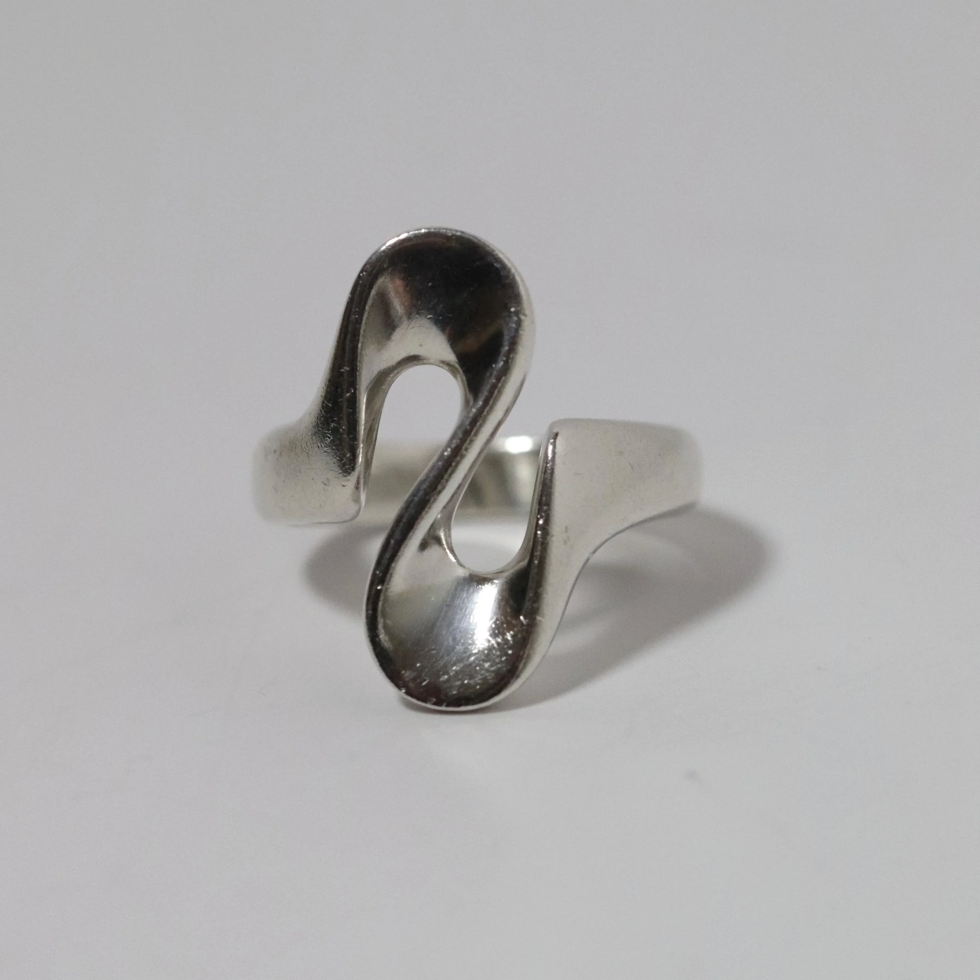 SOLD OUT: Vintage Georg Jensen Jewelry | Henning Koppel Whiplash Ring 221 Denmark - Carmel Fine Silver Jewelry