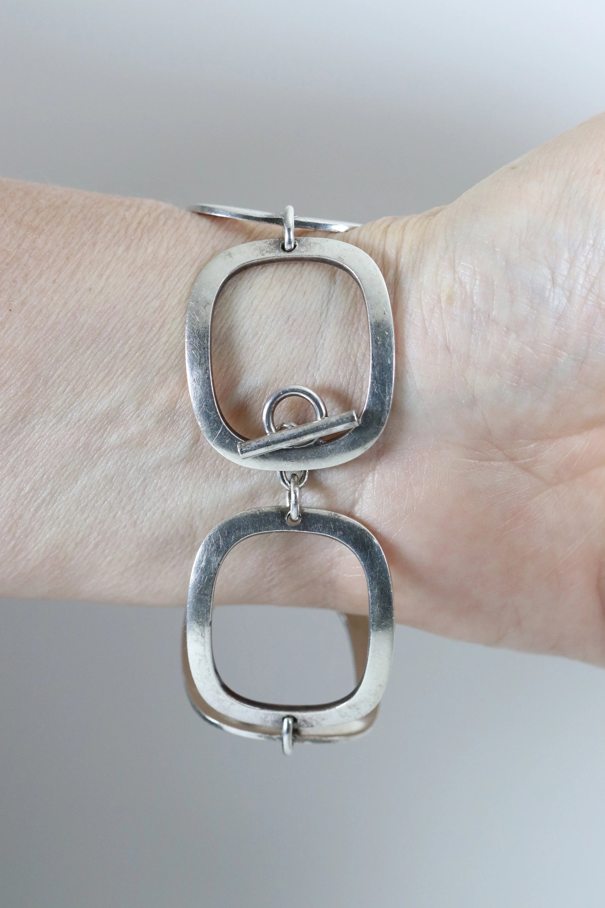 SOLD OUT: Vintage Georg Jensen Jewelry | Inga Britt Dahlquist Modernist Estate Bracelet 192B - Carmel Fine Silver Jewelry
