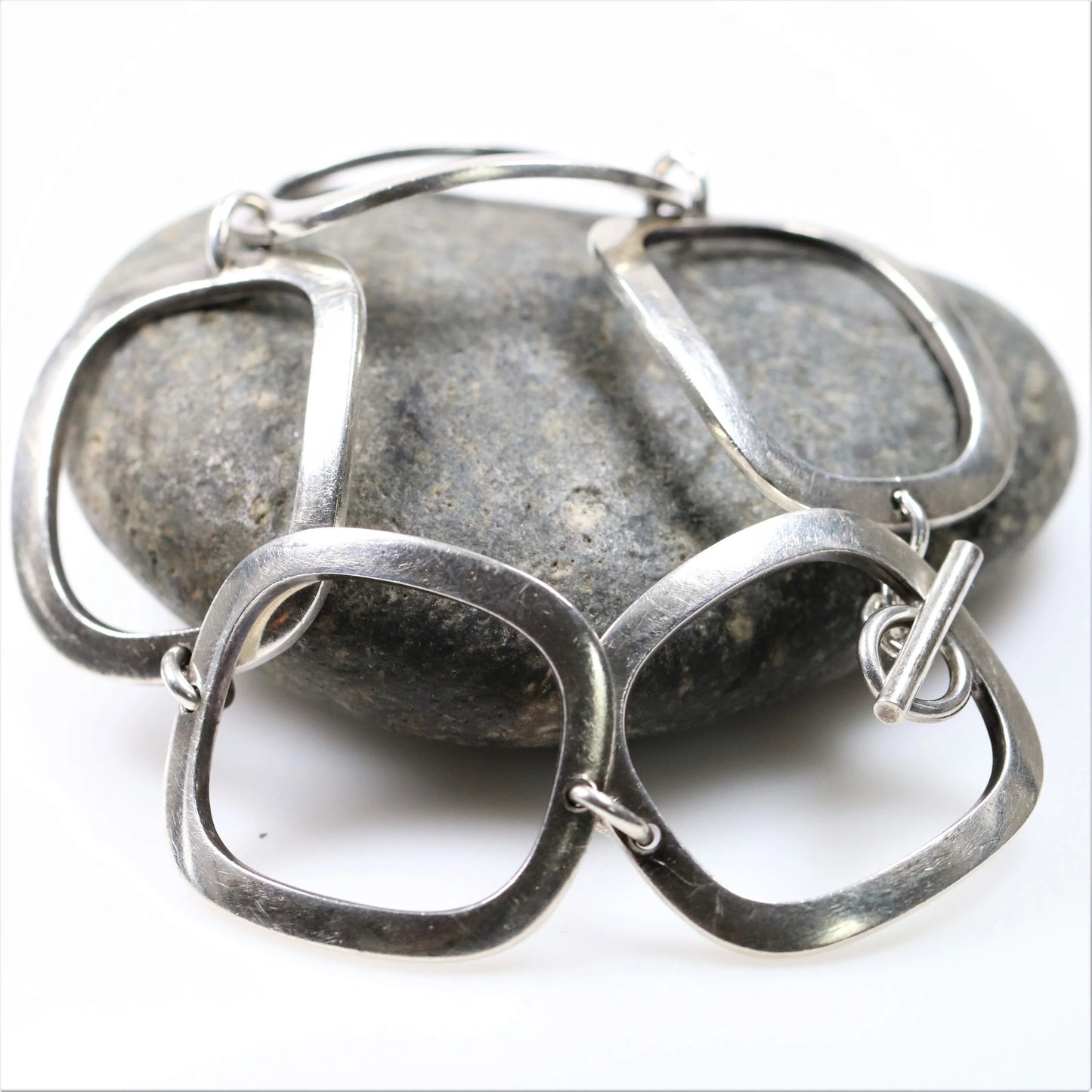 SOLD OUT: Vintage Georg Jensen Jewelry | Inga Britt Dahlquist Modernist Estate Bracelet 192B - Carmel Fine Silver Jewelry