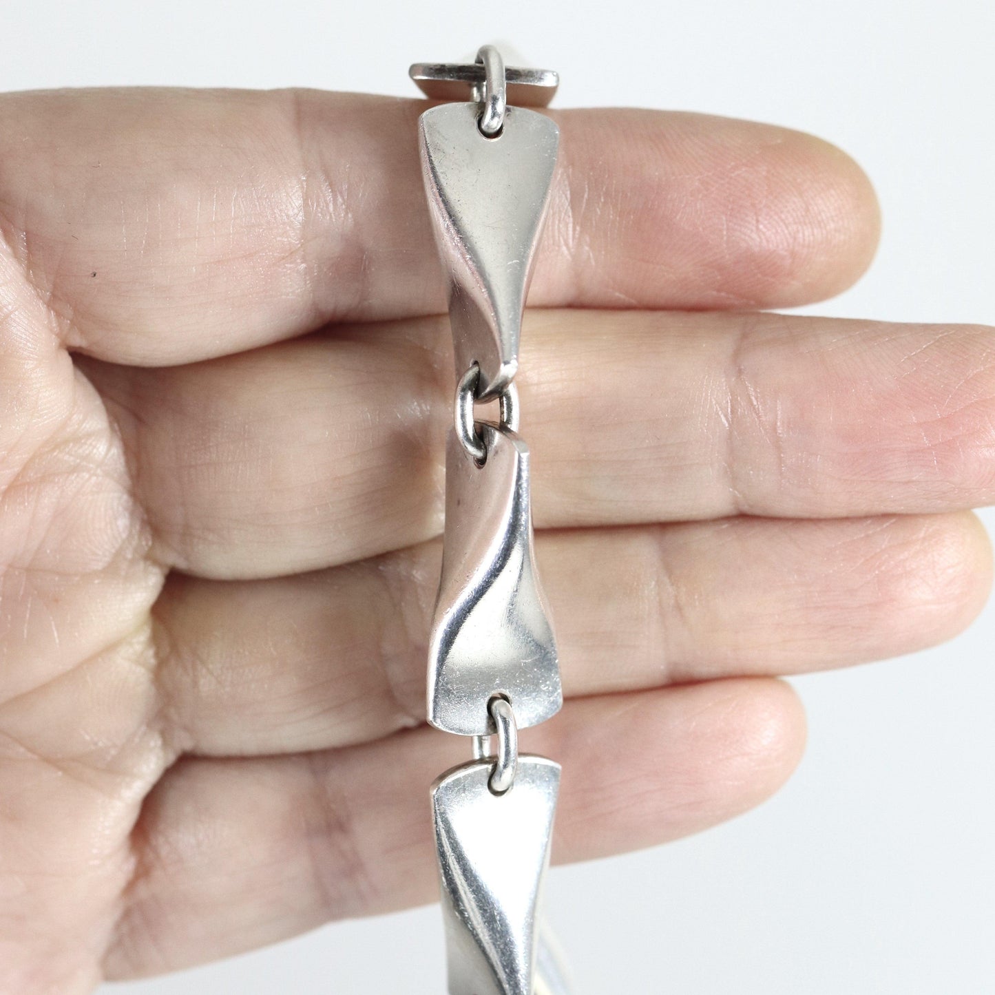 SOLD OUT: Vintage Georg Jensen Jewelry | Kindt-Larson Butterfly Bracelet 104B - Carmel FSJ