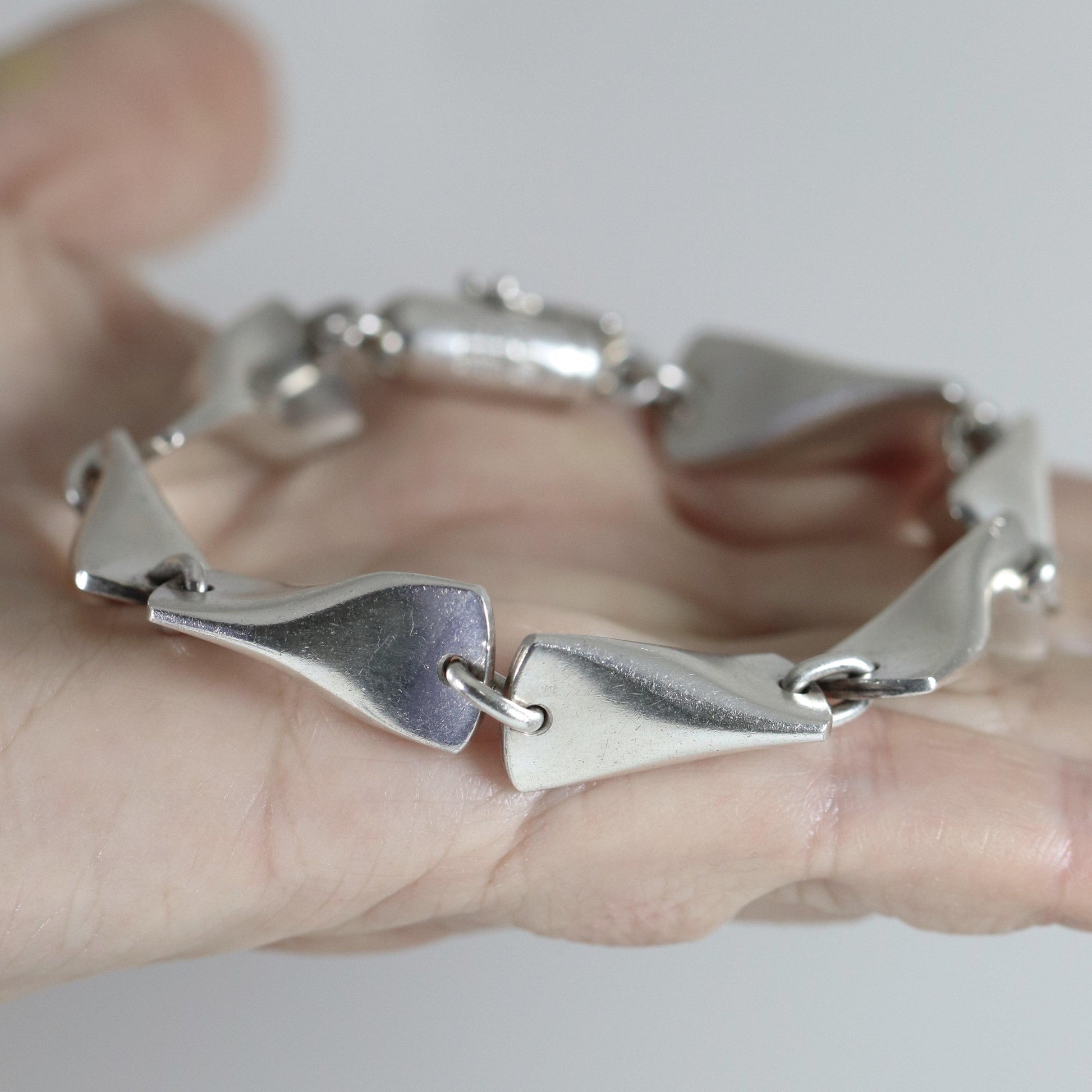 SOLD OUT: Vintage Georg Jensen Jewelry | Kindt-Larson Butterfly Bracelet 104B - Carmel FSJ