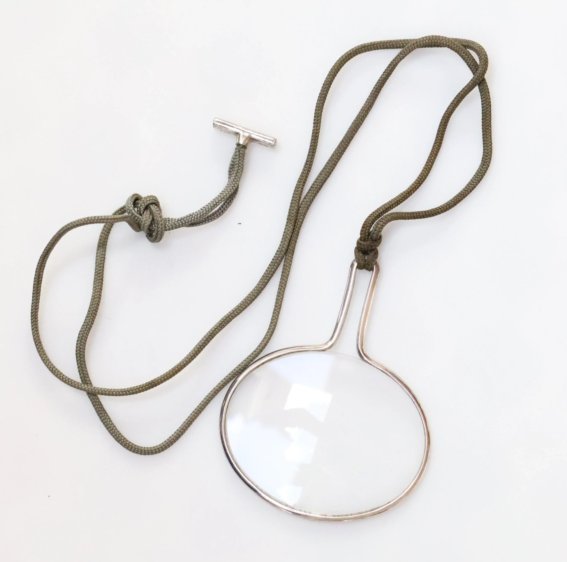SOLD OUT: Vintage Georg Jensen Jewelry | Mid Century Magnifying Glass Pendant Necklace 400 - Carmel Fine Silver Jewelry