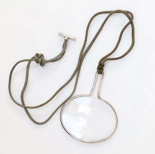 SOLD OUT: Vintage Georg Jensen Jewelry | Mid Century Magnifying Glass Pendant Necklace 400 - Carmel Fine Silver Jewelry