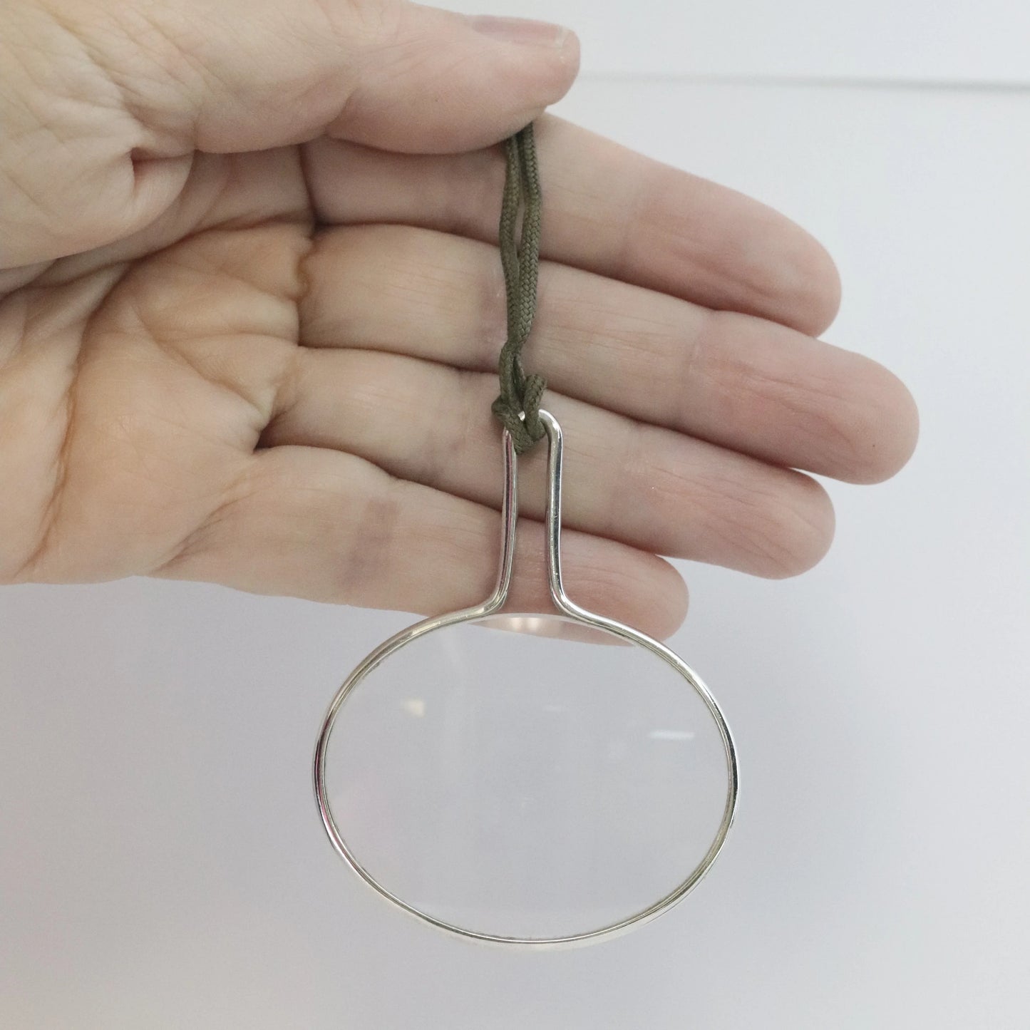 SOLD OUT: Vintage Georg Jensen Jewelry | Mid Century Magnifying Glass Pendant Necklace 400 - Carmel Fine Silver Jewelry