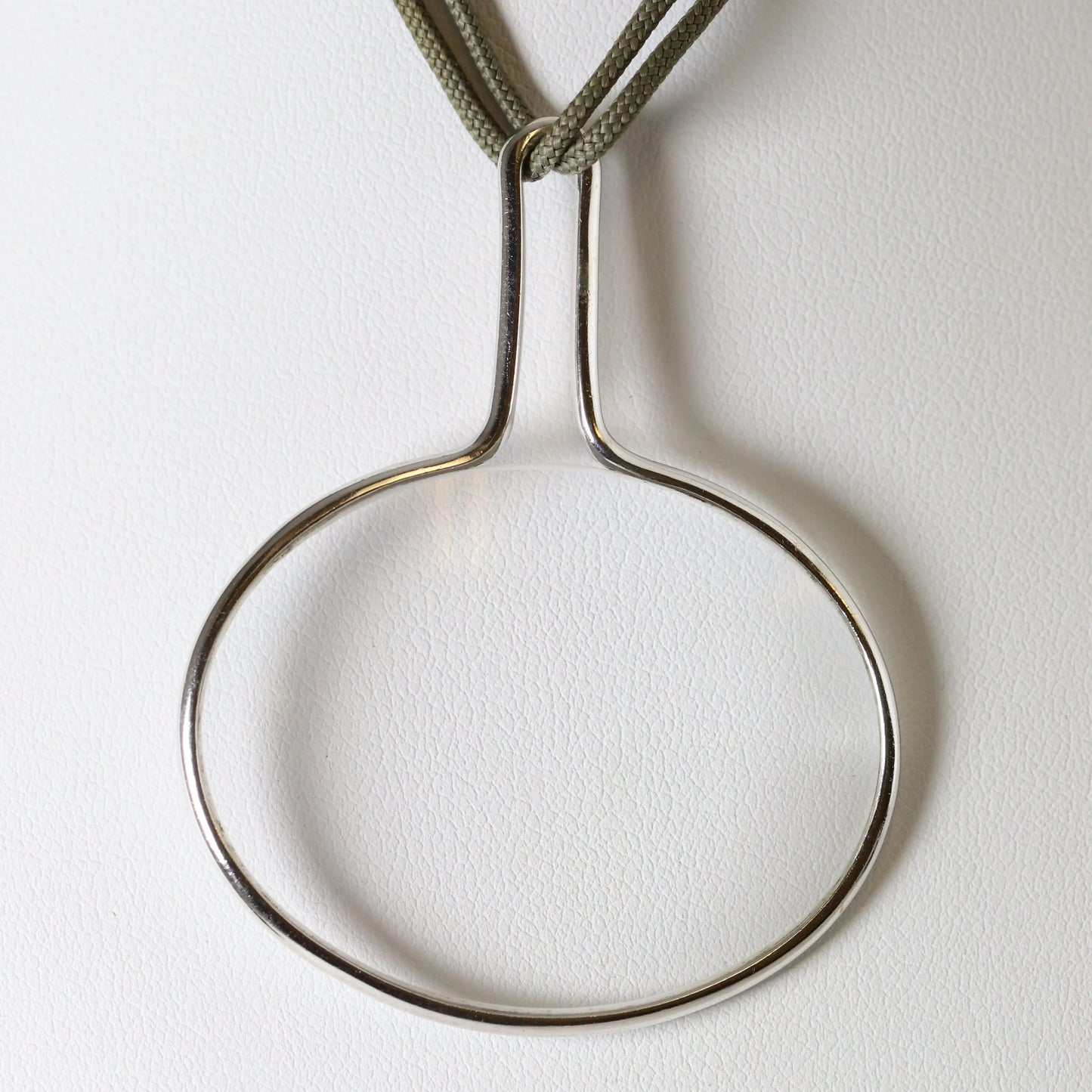 SOLD OUT: Vintage Georg Jensen Jewelry | Mid Century Magnifying Glass Pendant Necklace 400 - Carmel Fine Silver Jewelry