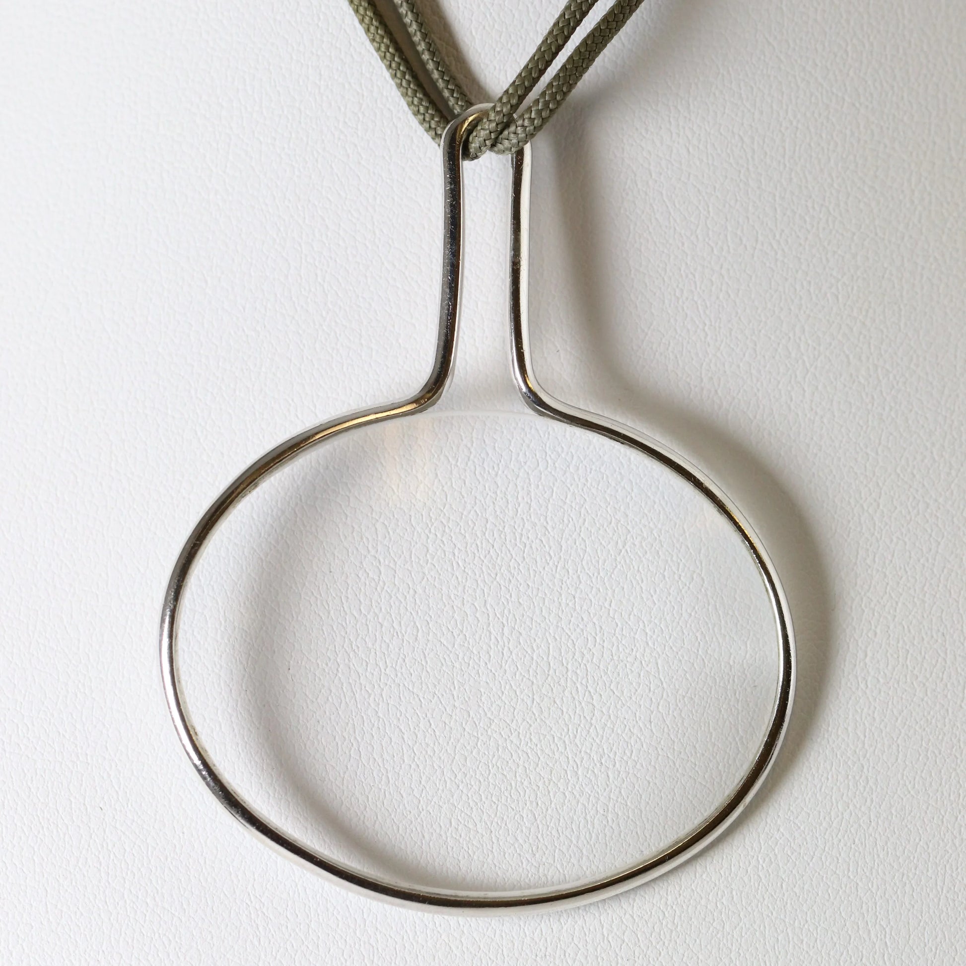 SOLD OUT: Vintage Georg Jensen Jewelry | Mid Century Magnifying Glass Pendant Necklace 400 - Carmel Fine Silver Jewelry