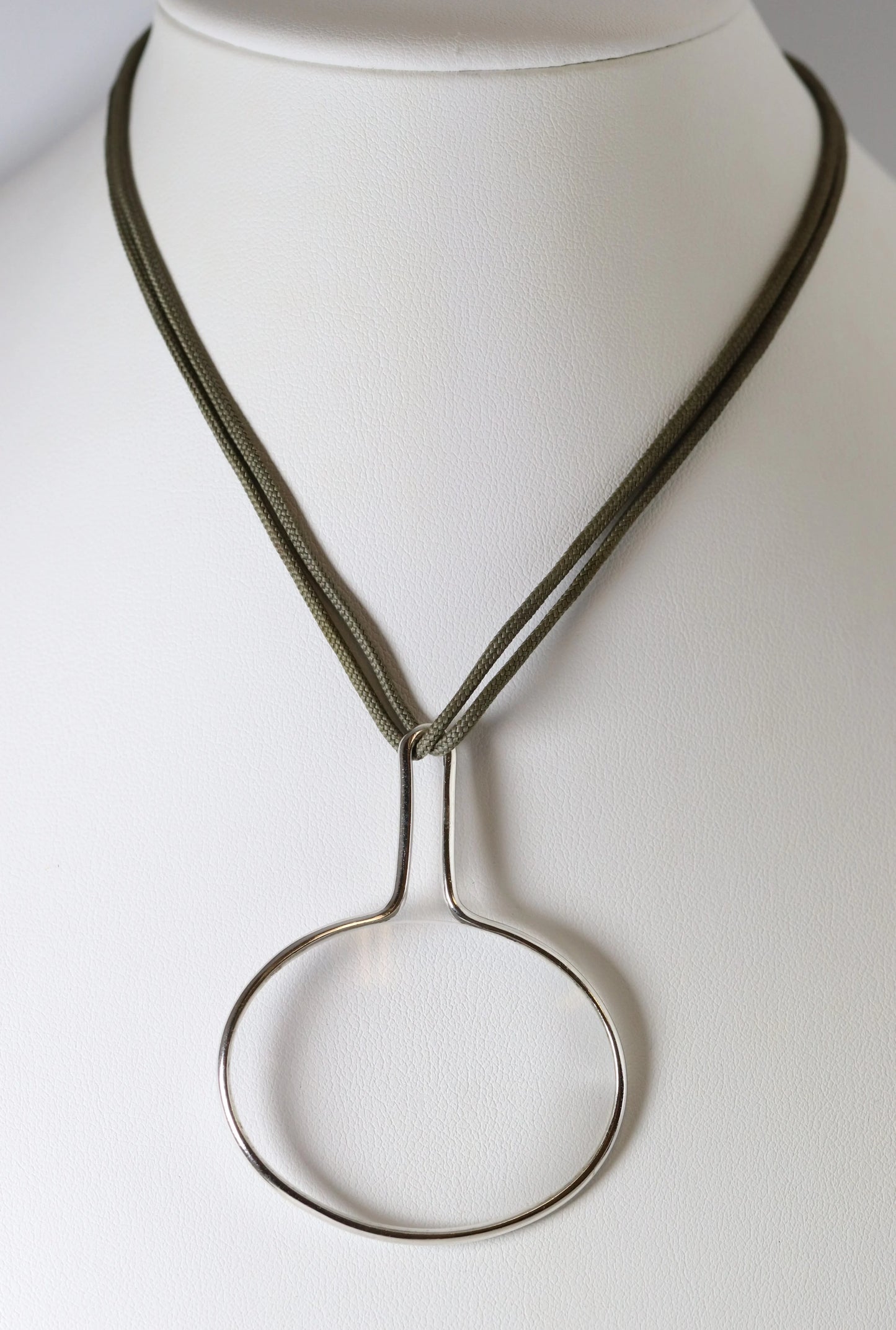 SOLD OUT: Vintage Georg Jensen Jewelry | Mid Century Magnifying Glass Pendant Necklace 400 - Carmel Fine Silver Jewelry